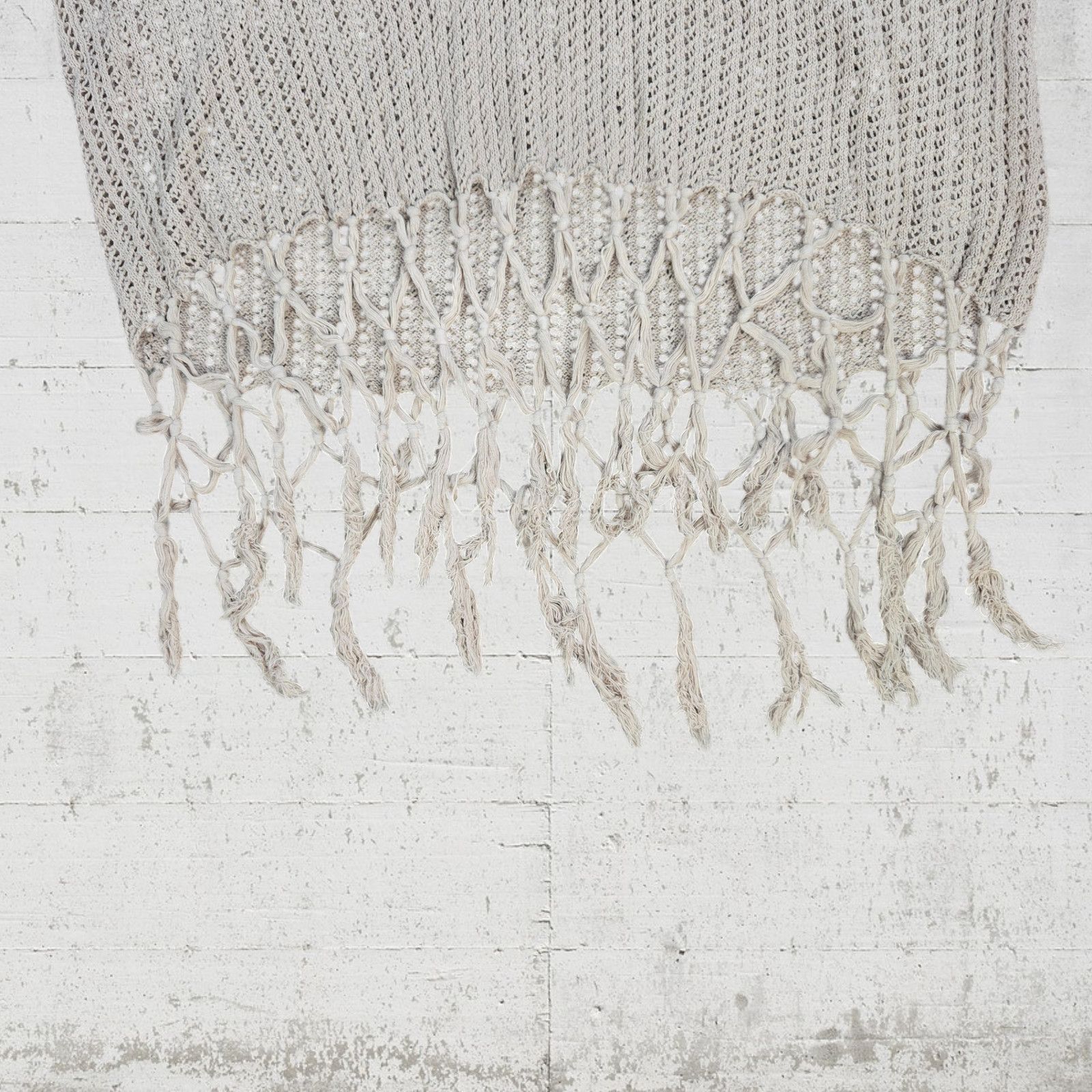 Other Y2K Tan Open Knit Fringe Short Sleeve Top Size Medium Size M / US 6-8 / IT 42-44 - 4 Thumbnail