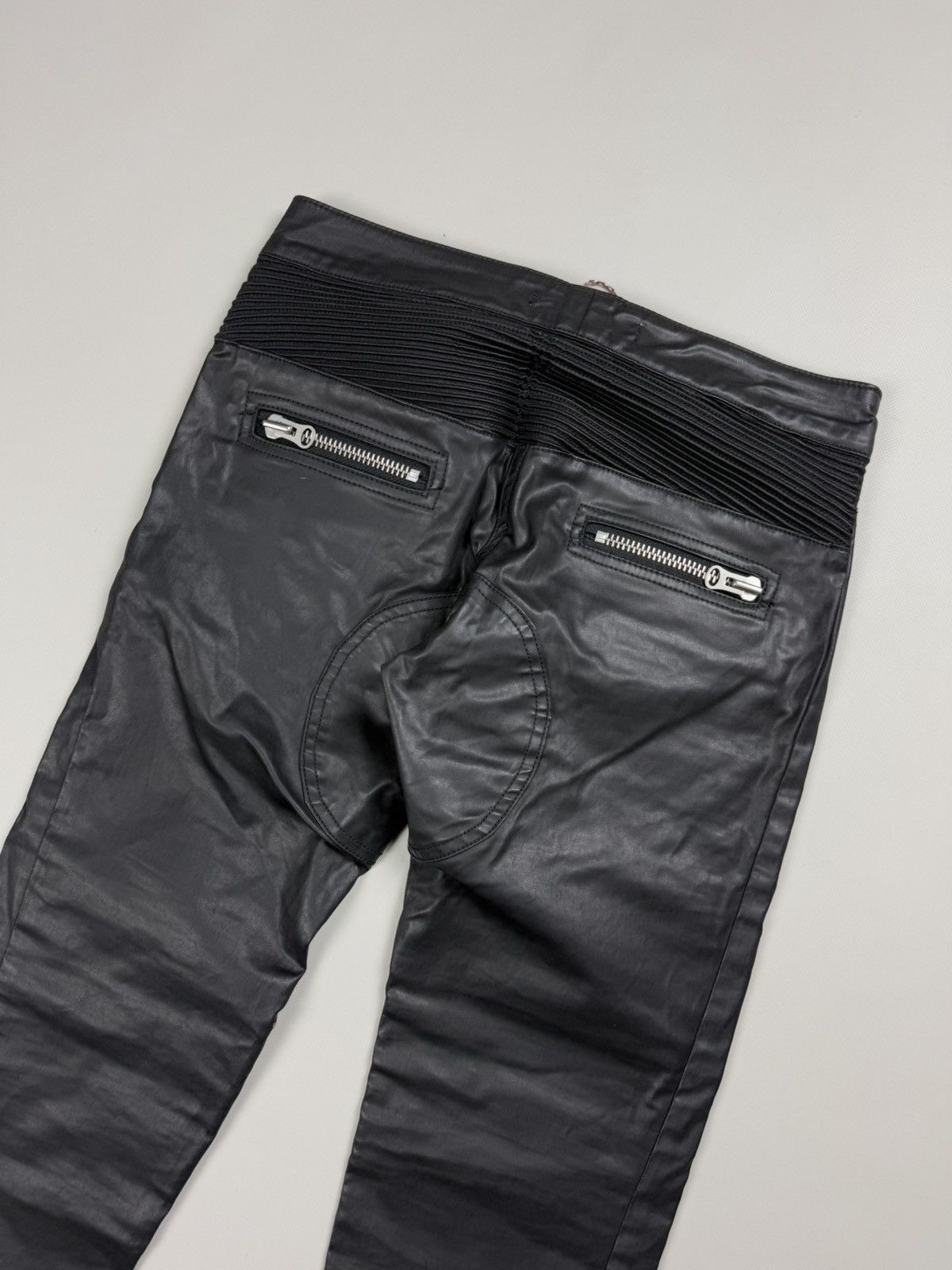 Isabel Marant Isabel Marant Pour H&M Coated Denim Biker Cropped Jeans Size 27" / US 4 / IT 40 - 20 Thumbnail