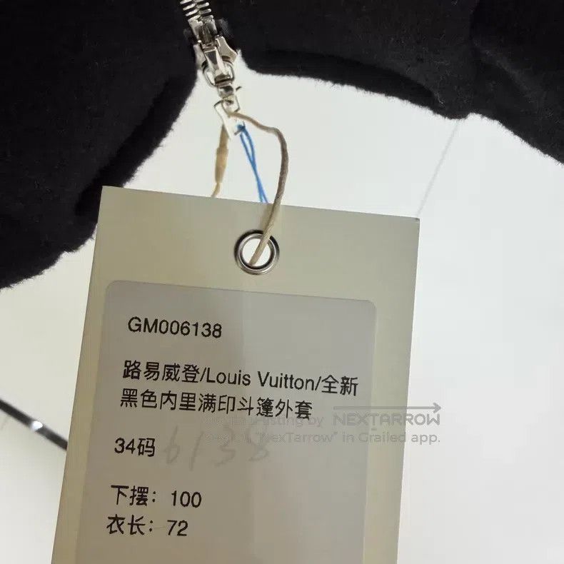 Louis Vuitton Louis Vuitton Black ink-lined cloak jacket Size XXS / US 00 / IT 34 - 7 Thumbnail