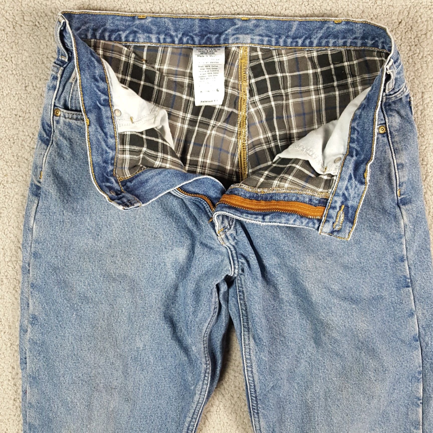 Carhartt VINTAGE Carhartt Men's Denim Work Jeans 36x30 Medium Wash Blue 90s 00s Retro Western Casual Size US 36 / EU 52 - 4 Thumbnail