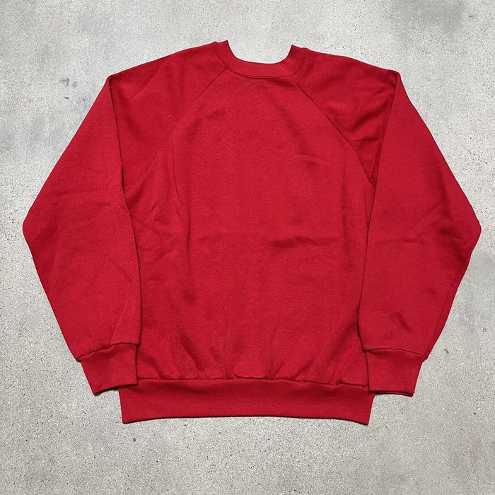 Tultex Vintage 90s Tultex Red Blank USA 50/50 Crewneck Sweatshirt Men's ...