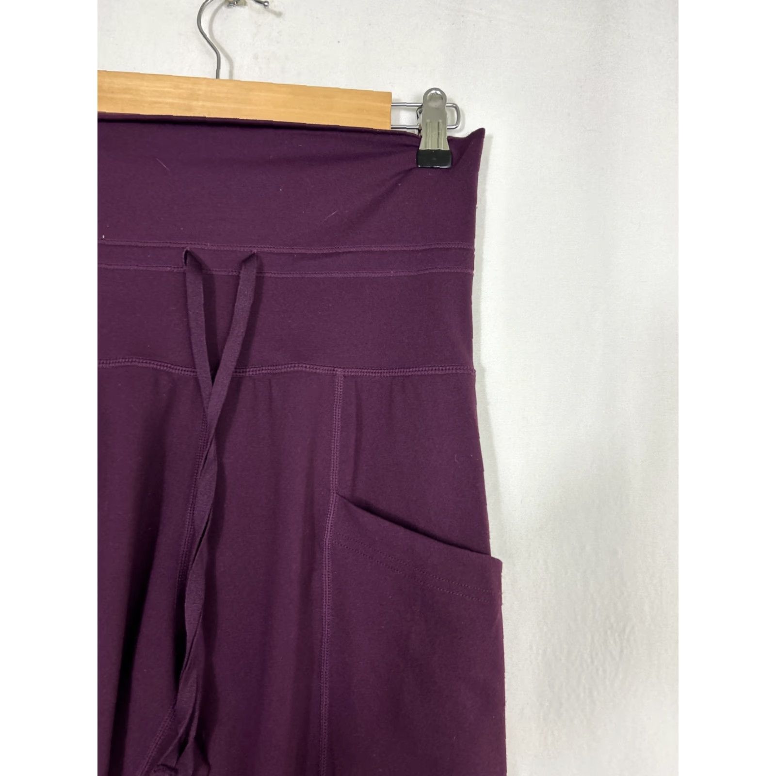 Athleta VINTAGE Athleta Womens XS Burgundy Jogger Pants Drawstring High Waist 27x27 Red Size 26" / US 2 / IT 38 - 5 Thumbnail