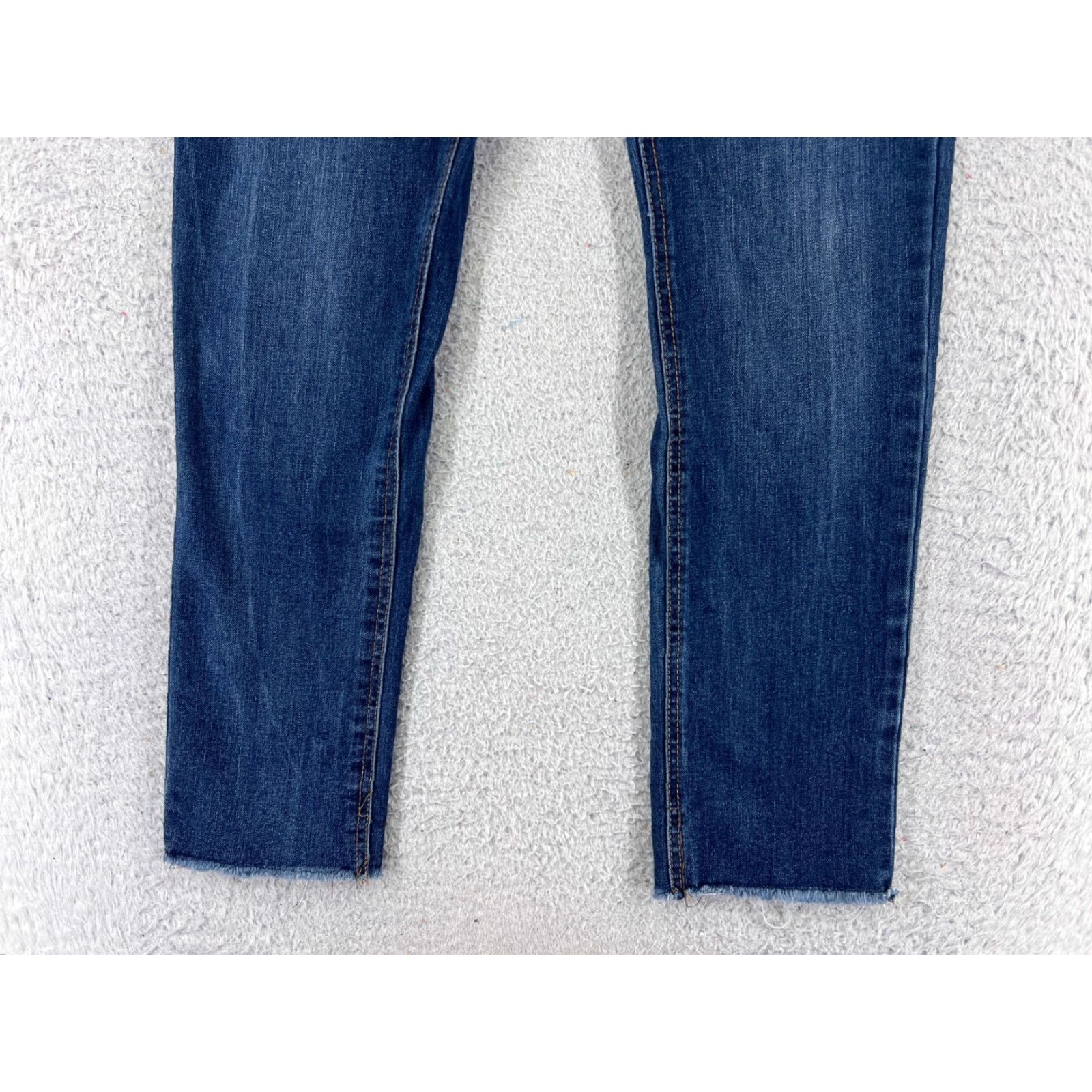 Vintage Seven7 Jeans Women Skinny Denim Blue 28x29 Medium Rise 6 Regular Cotton Blend 5-Pocket Distressed Vintage No Size 28" / US 6 / IT 42 - 2 Thumbnail