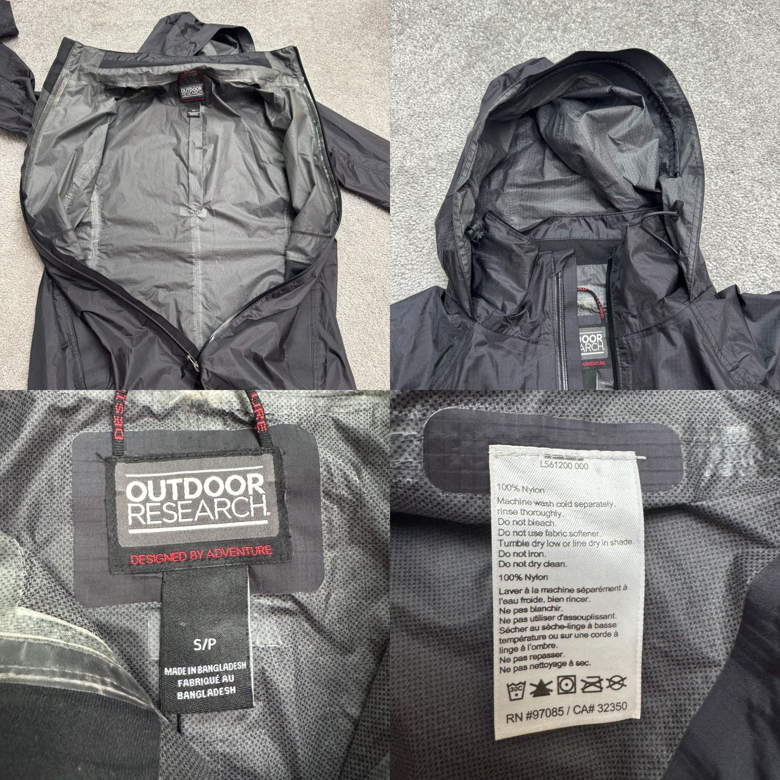 Outdoor Research Outdoor Research Helium Ramber Pertex Shield Windbreaker Jacket Women Small Gray Size S / US 4 / IT 40 - 8 Thumbnail
