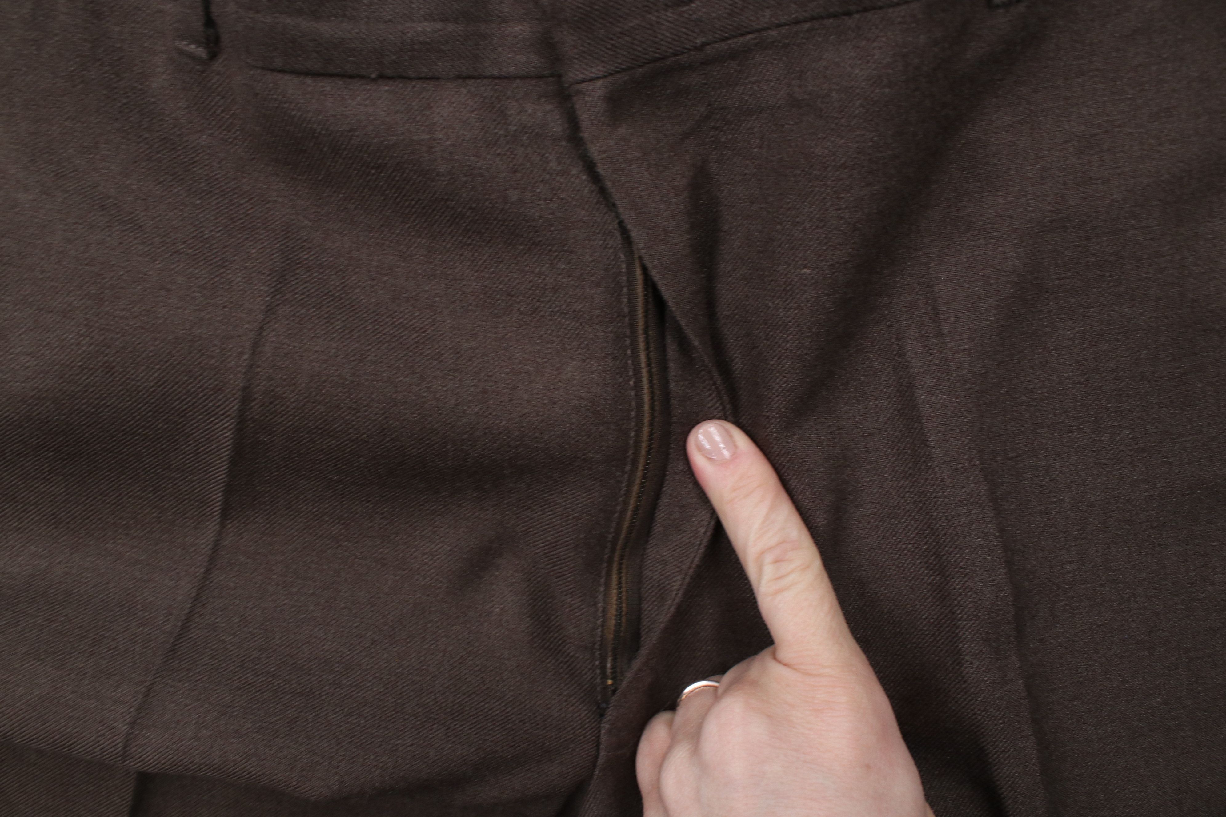 Vintage Vintage 70s Streetwear Flared Wide Leg Chino Pants Brown USA Size US 34 / EU 50 - 7 Thumbnail