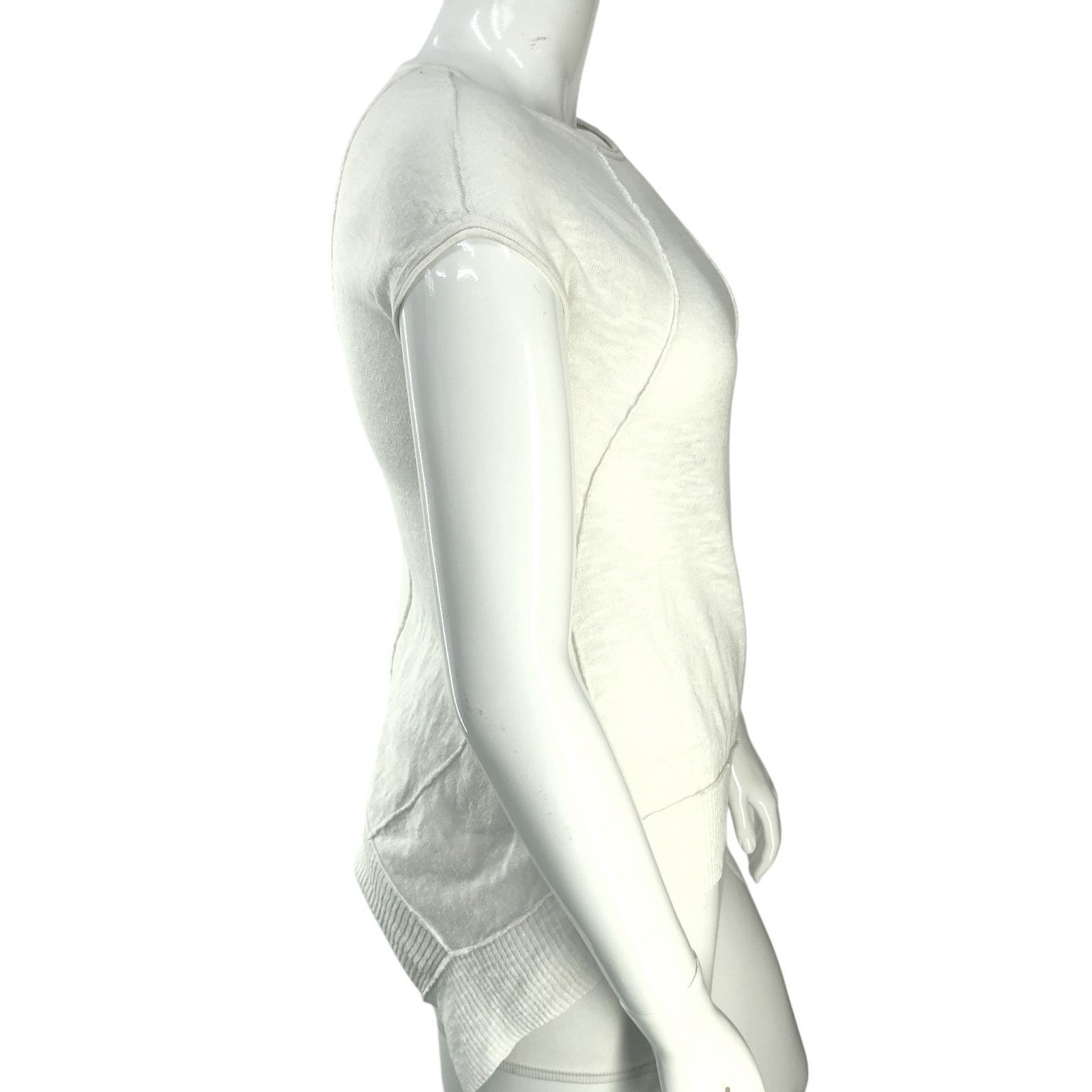 Eileen Fisher Eileen Fisher Sz PM Top Organic Linen Cotton Slub Asymmetric Size M / US 6-8 / IT 42-44 - 9 Thumbnail