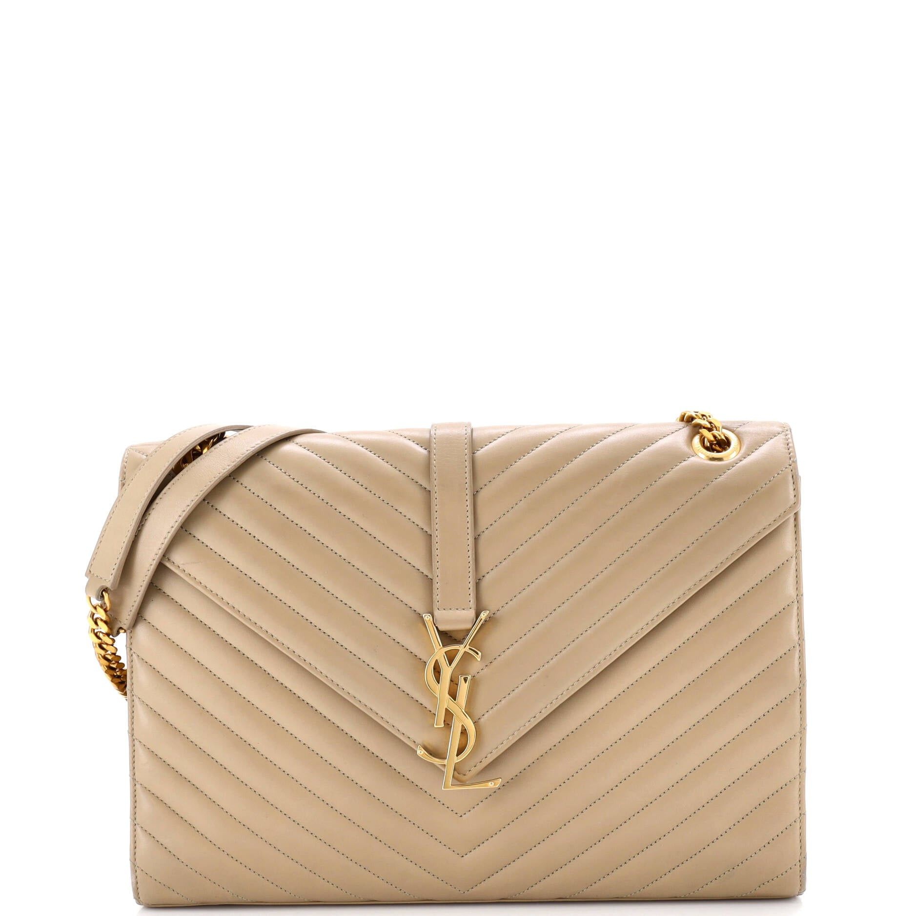 Saint Laurent Paris Classic Monogram Envelope Satchel Size ONE SIZE - 1 Thumbnail