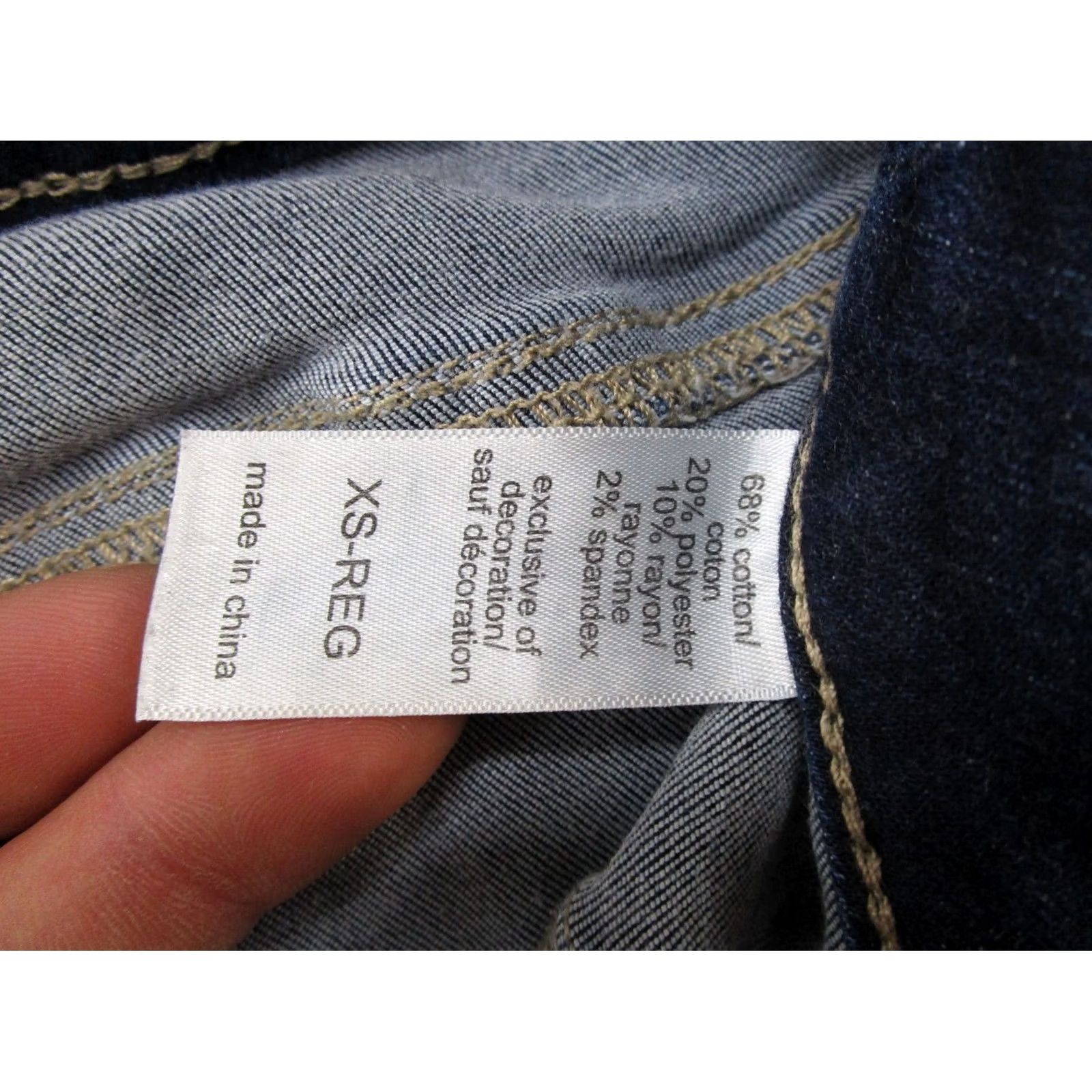 Vintage Maurices Blue Stretch Denim Skinny Jeans Mid Rise Womens XS Reg Dark Denim Jeans Skinny Stretch Maurices Womens XS Dark Blue Jeans Size 26" / US 2 / IT 38 - 5 Thumbnail