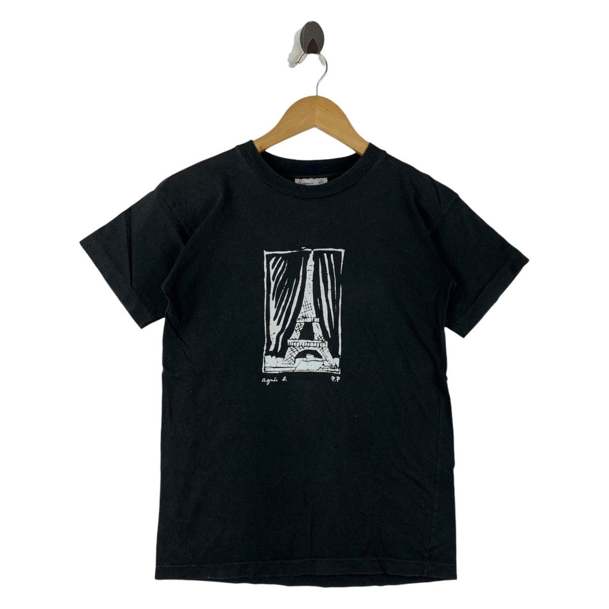 agnes b. Vintage agnès b. PARIS Eiffel Tower Graphic Tee Size S / US 4 / IT 40 - 1 Thumbnail