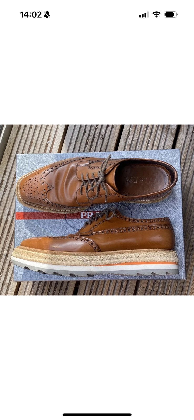Prada Prada wingtip creeper platform SS11 Size US 10 / EU 43 - 1 Thumbnail