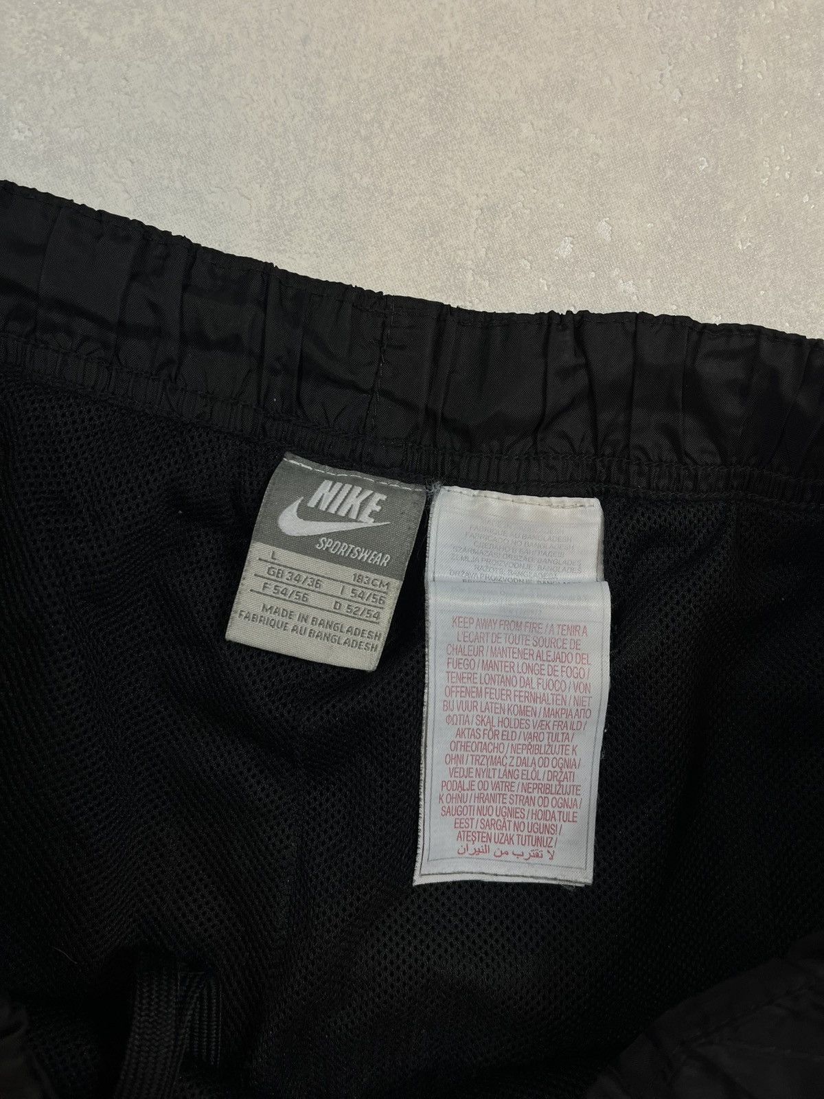 Nike × Vintage 00s Nike Retro Logo Vintage Y2K Oversized Parachute Pants Size US 32 / EU 48 - 3 Thumbnail