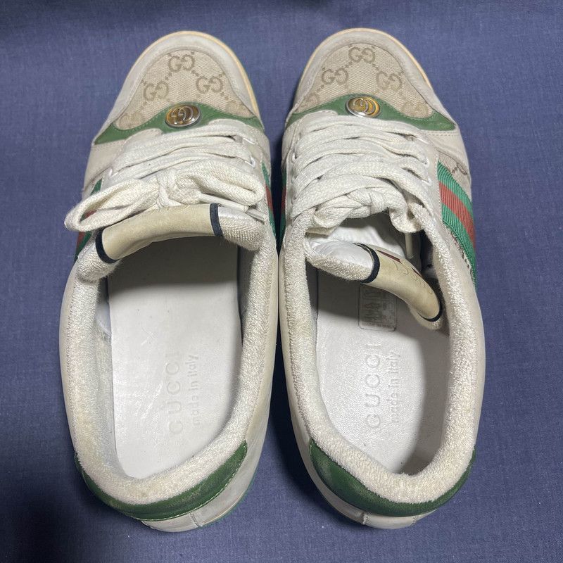 Gucci Gucci Screener Retro Leather Sneakers for Men - Size US 7.5 / EU 40-41 - 6 Thumbnail
