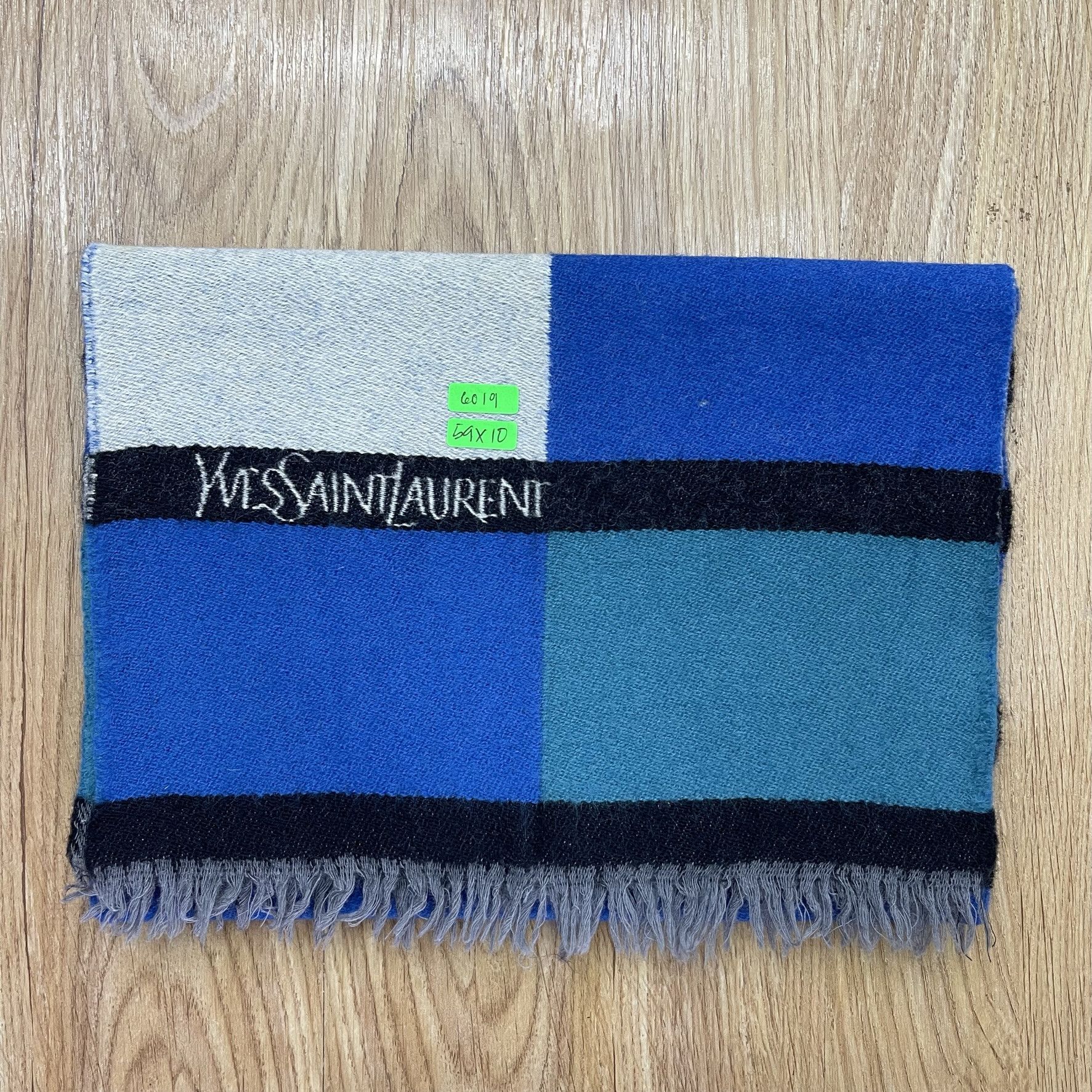 Vintage × Yves Saint Laurent Vintage Yves Saint Laurent Scarf / Muffler - 6019 Size ONE SIZE - 15 Thumbnail
