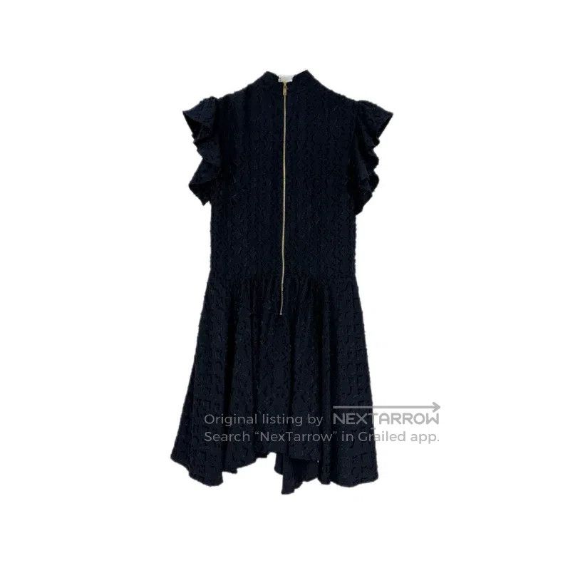 Louis Vuitton Louis Vuitton Dark blue raw-edge full logo metallic mulber Size XS / US 0-2 / IT 36-38 - 2 Thumbnail