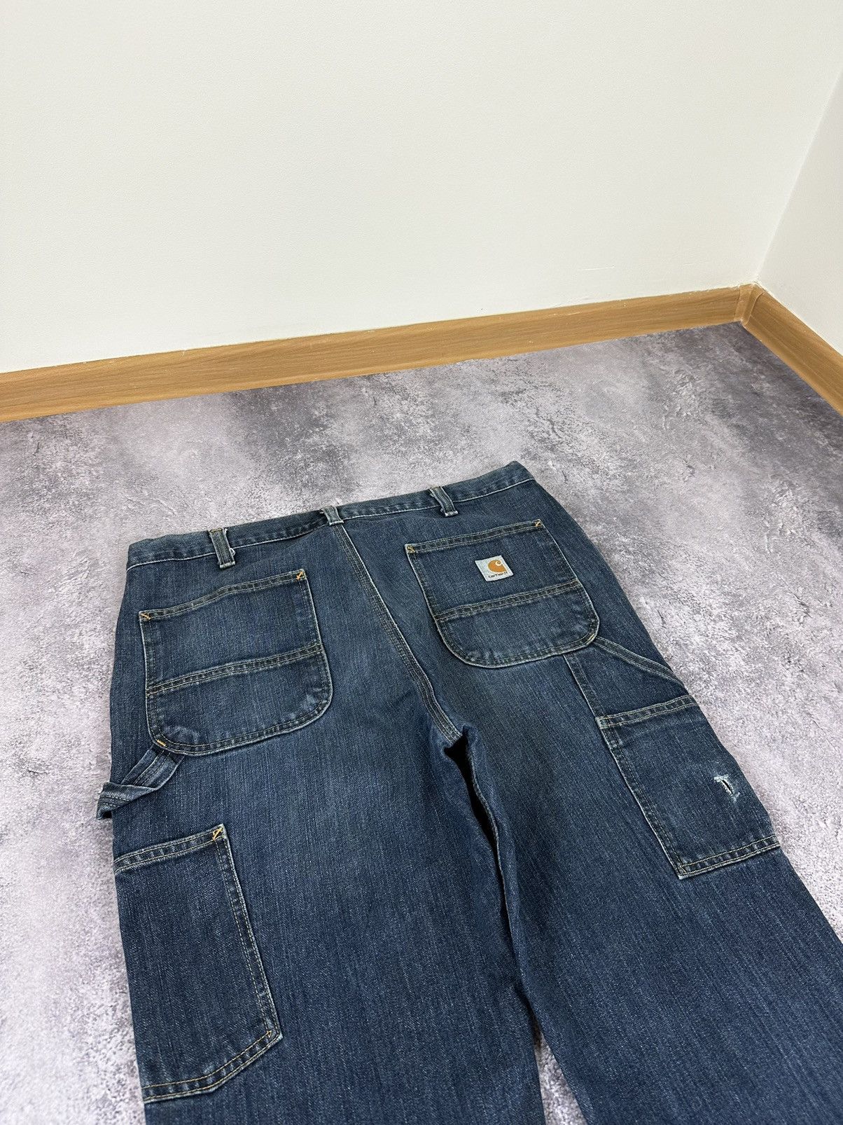 Carhartt Vintage Carhartt Denim Carpenter Cargo Hype USA Work Pants Size US 36 / EU 52 - 6 Thumbnail