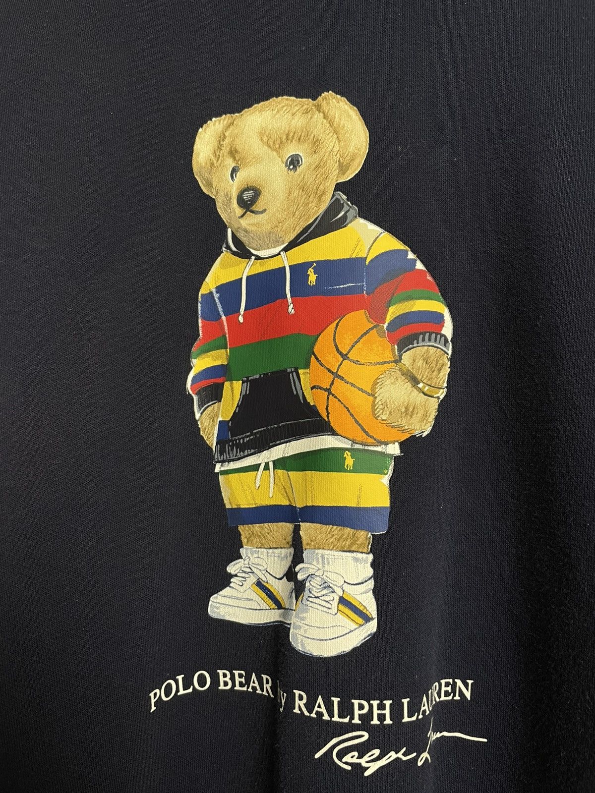 Polo Ralph Lauren RARE Polo Ralph Lauren Basketball Bear Multicolour Hoodie Size US M / EU 48-50 / 2 - 4 Thumbnail