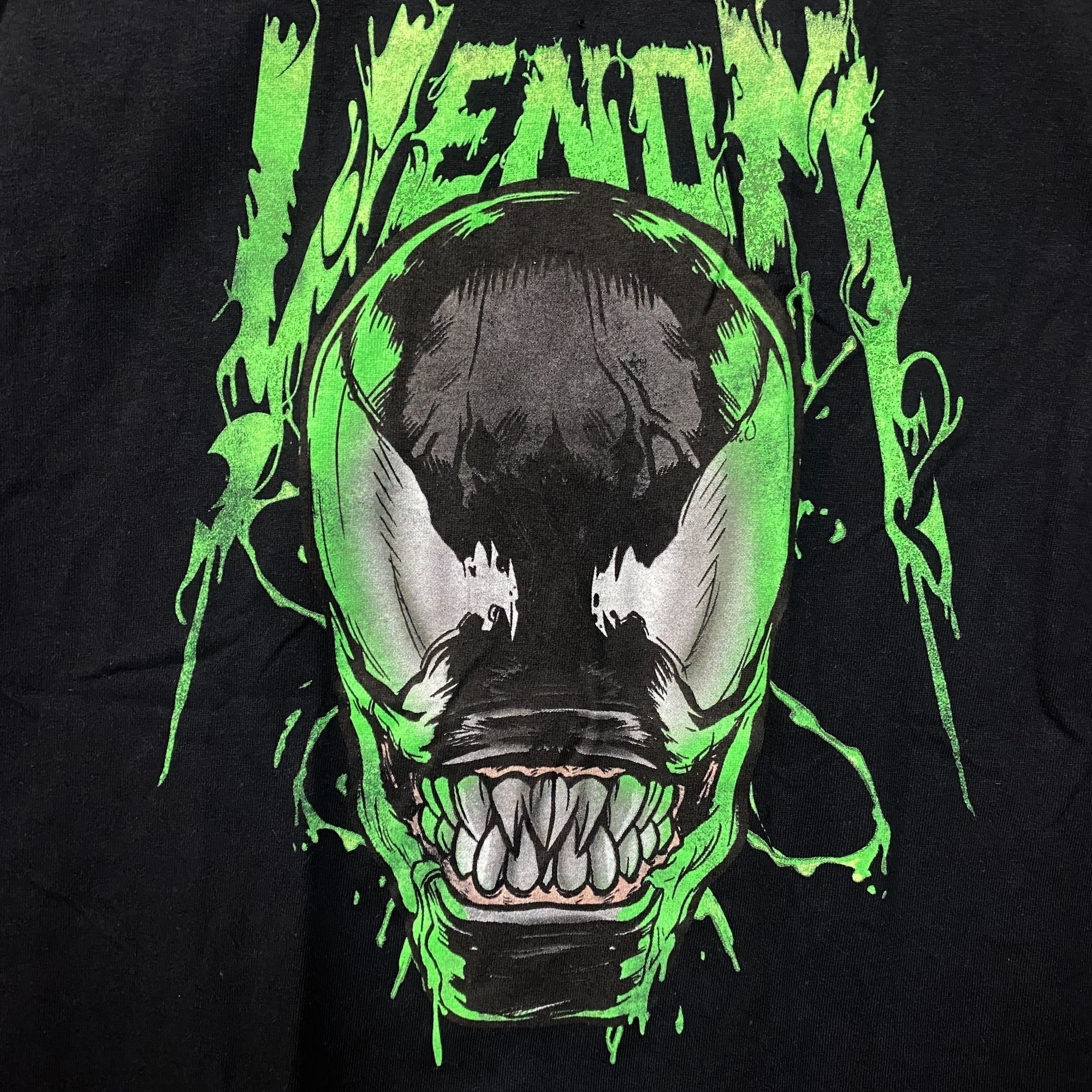 Marvel Comics Marvel Spider-Man Venom Black Green Grin Logo T-Shirt Small Size US S / EU 44-46 / 1 - 2 Thumbnail