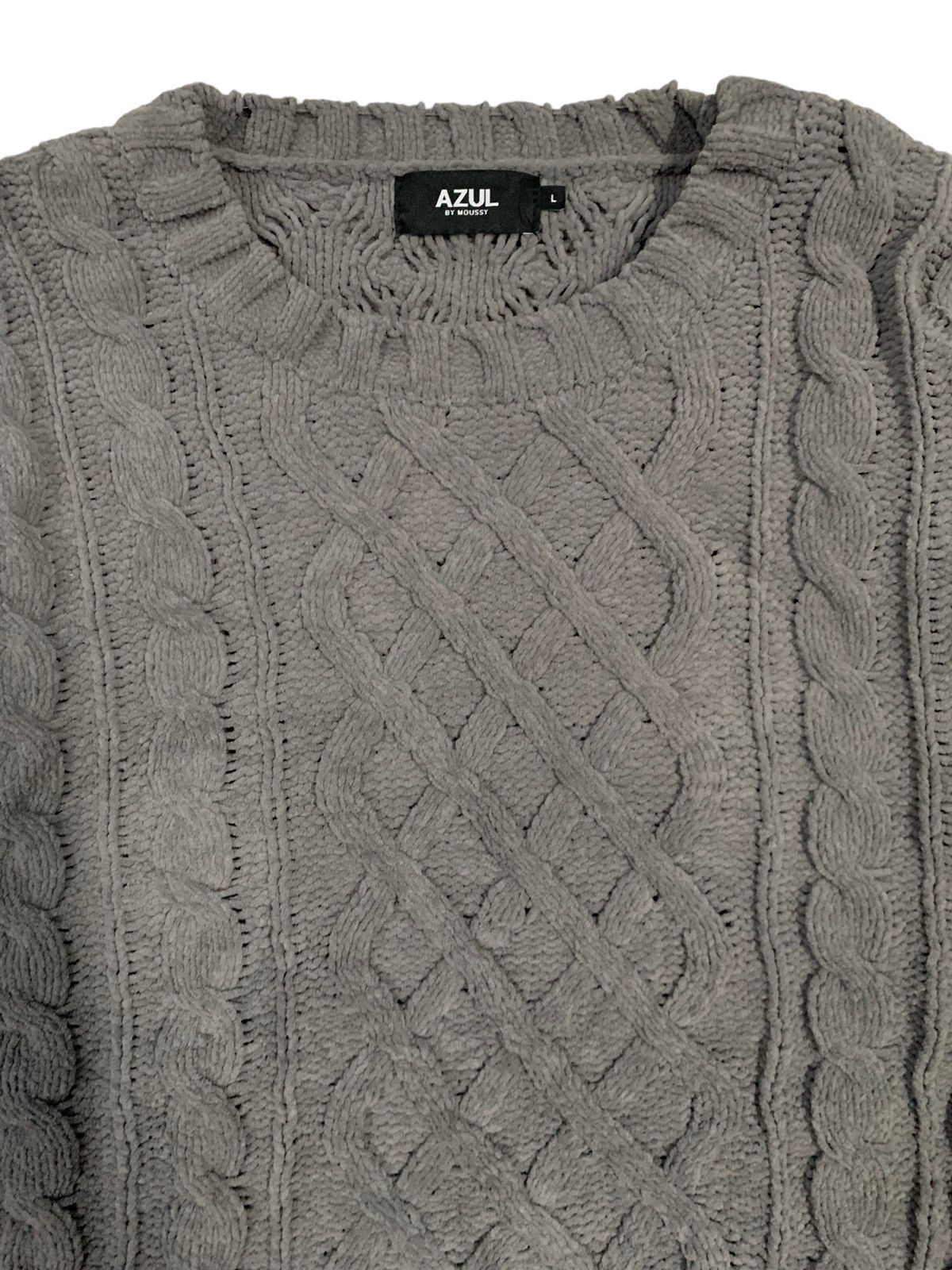 Japanese Brand 🔥BUNDLE🔥Japanese Azul by Moussy Grey & Brown Knitted Sweater Size US L / EU 52-54 / 3 - 6 Thumbnail
