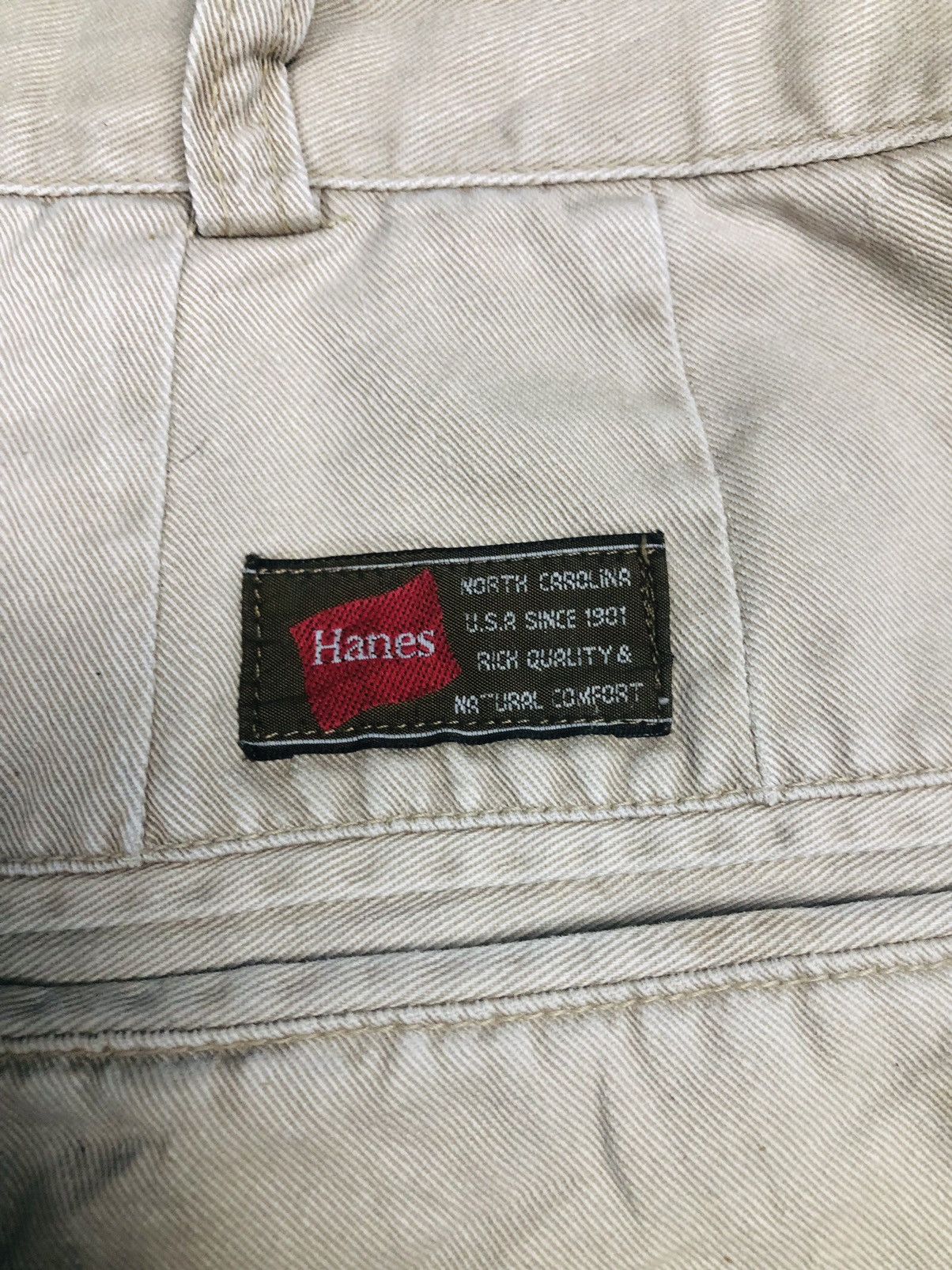 Hanes Unique Hanes Khaki Patchwork Pants Distressed (37) Size US 35 - 20 Thumbnail