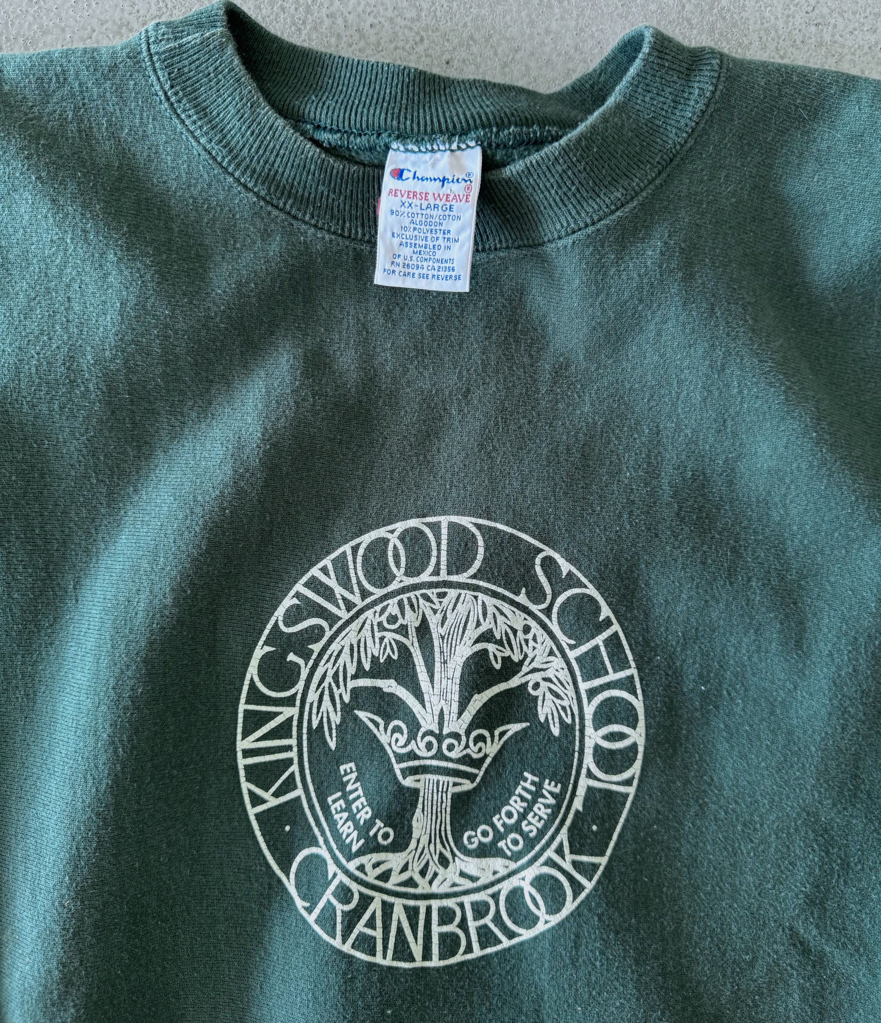 Champion Rare Vintage CHAMPION Reverse Weave Kingswood School Size US XXL / EU 58 / 5 - 2 Thumbnail