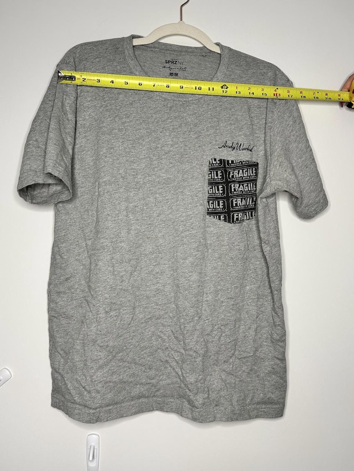 Uniqlo Uniqlo SPRZ NY x Andy Warhol "Fragile" T-Shirt - Sz. L Size US L / EU 52-54 / 3 - 3 Thumbnail