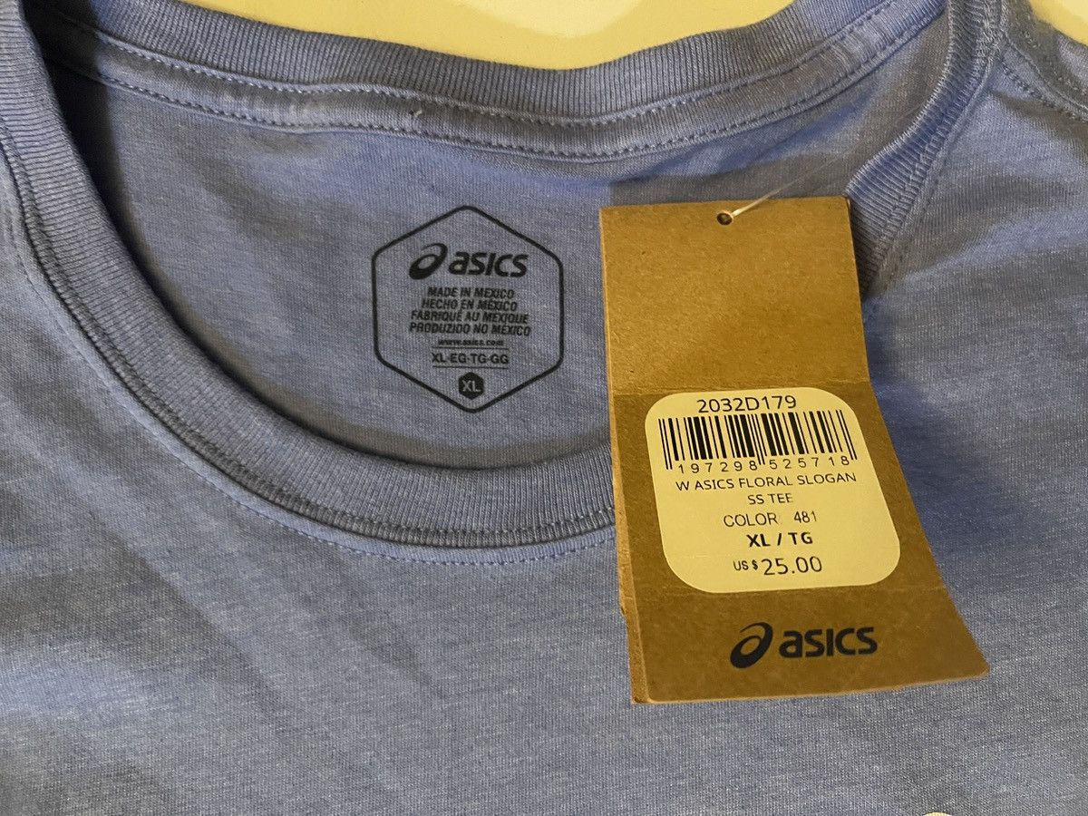 Asics Asics Floral Slogan Women’s Running Top Sapphire Blue XL Size XL / US 12-14 / IT 48-50 - 2 Thumbnail