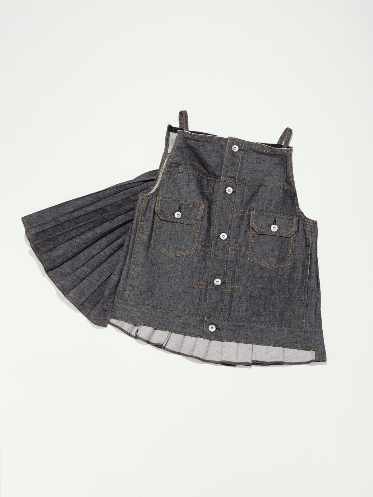 Sacai Sacai Denim Camisole Women Shirt Size S / US 4 / IT 40 - 13 Thumbnail