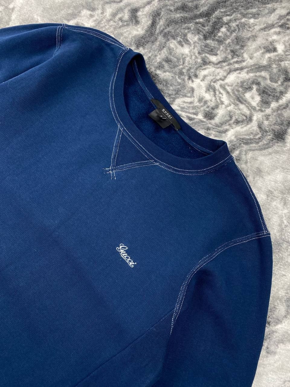 Gucci Gucci Swetshirt Mini Logo Men Size S Blue Size US S / EU 44-46 / 1 - 3 Thumbnail