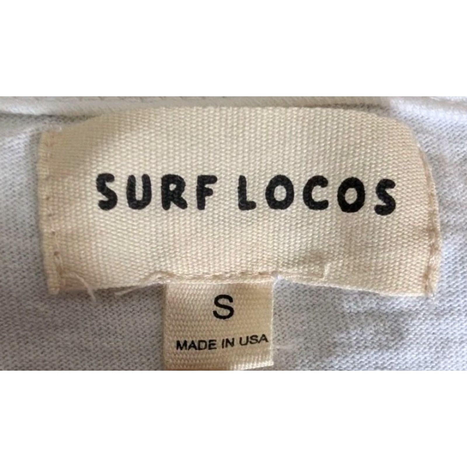 Doublet Surf Locos White Long Sleeve Mens Double-Sided Tee Shirt S Small USA Made Size US S / EU 44-46 / 1 - 4 Thumbnail