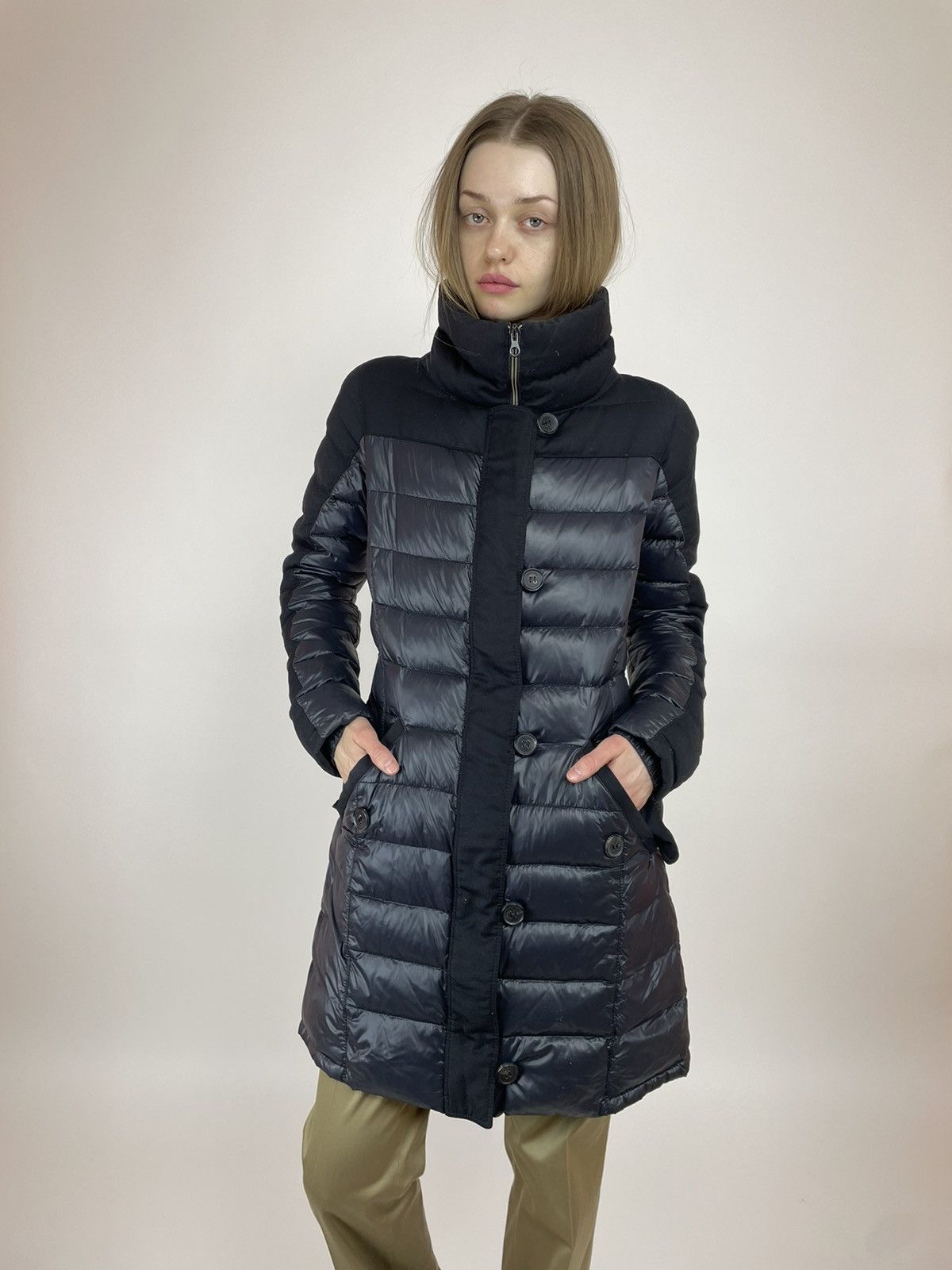 Duvetica DUVETICA Women's Black Down Coat Puffer luxe Jacket Size 44 Size M / US 6-8 / IT 42-44 - 6 Thumbnail