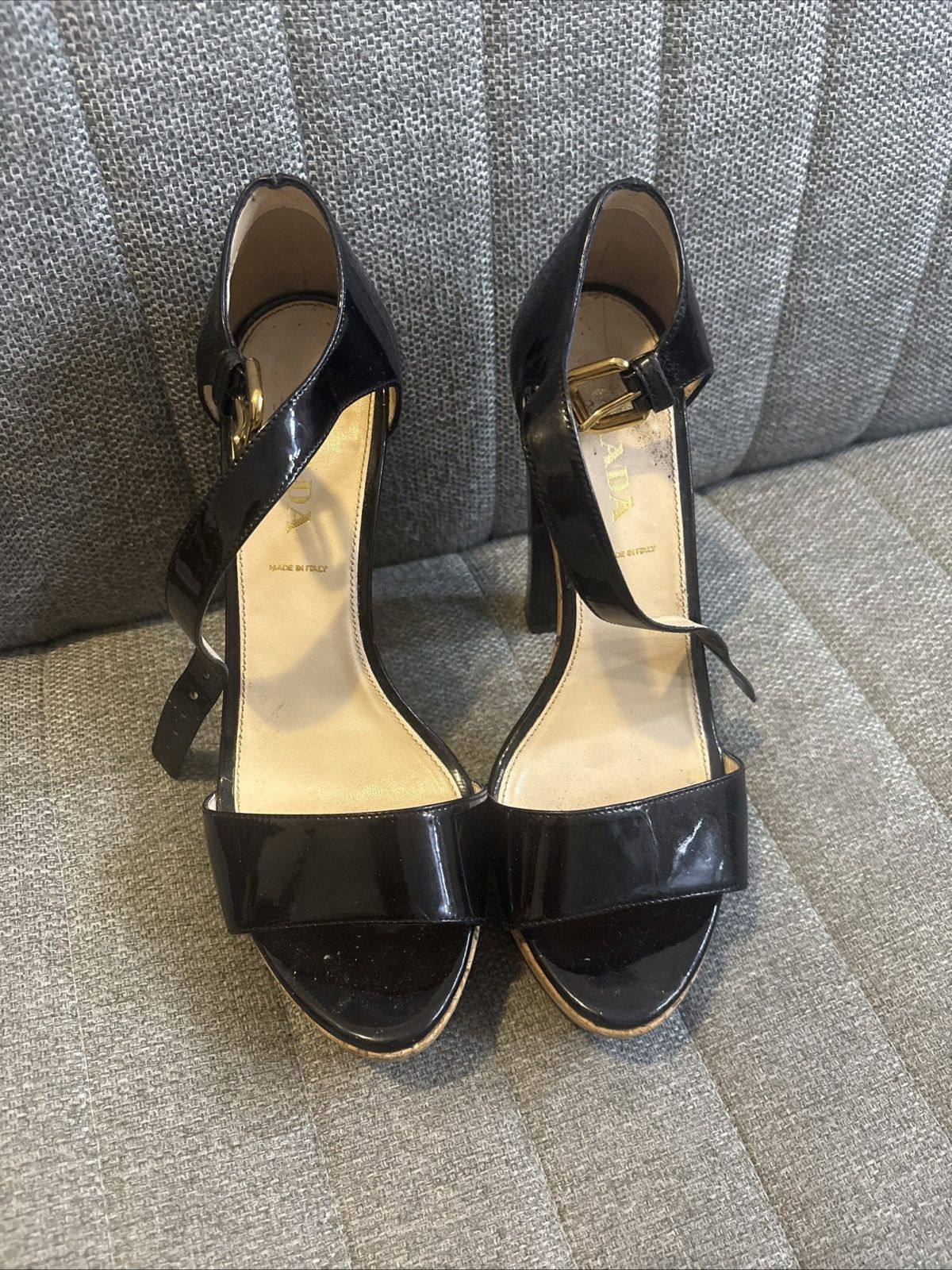 Prada Black Prada Heels Size US 7.5 / IT 37.5 - 6 Thumbnail