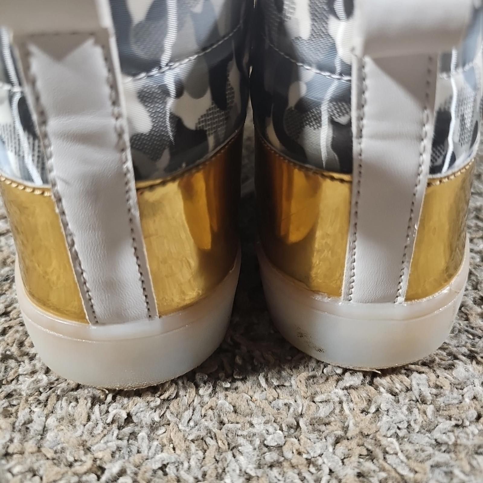 The Unbranded Brand gold white camo light up shoes Sz 39 LED Colors Strobe Size US 8.5 / EU 41-42 - 9 Thumbnail