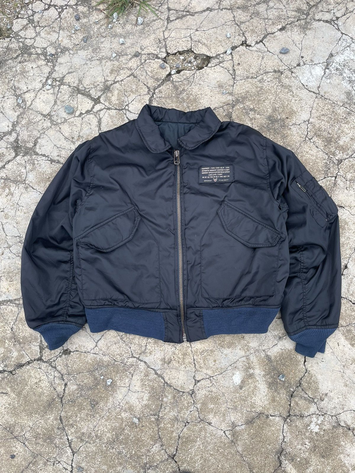 Alpha Industries Vintage Us Air Force Ma-1 Fly Intermediate Bomber Jacket Size US L / EU 52-54 / 3 - 1 Thumbnail