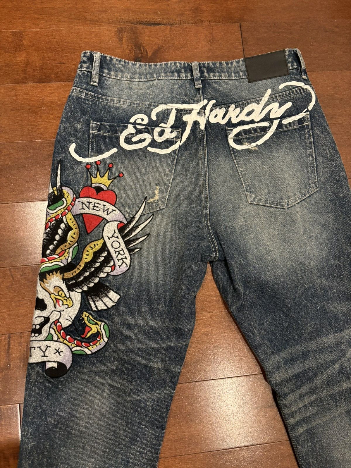 Ed Hardy Ed Hardy NYC SKULL SLIM TAPER JEAN Size US 32 / EU 48 - 3 Thumbnail