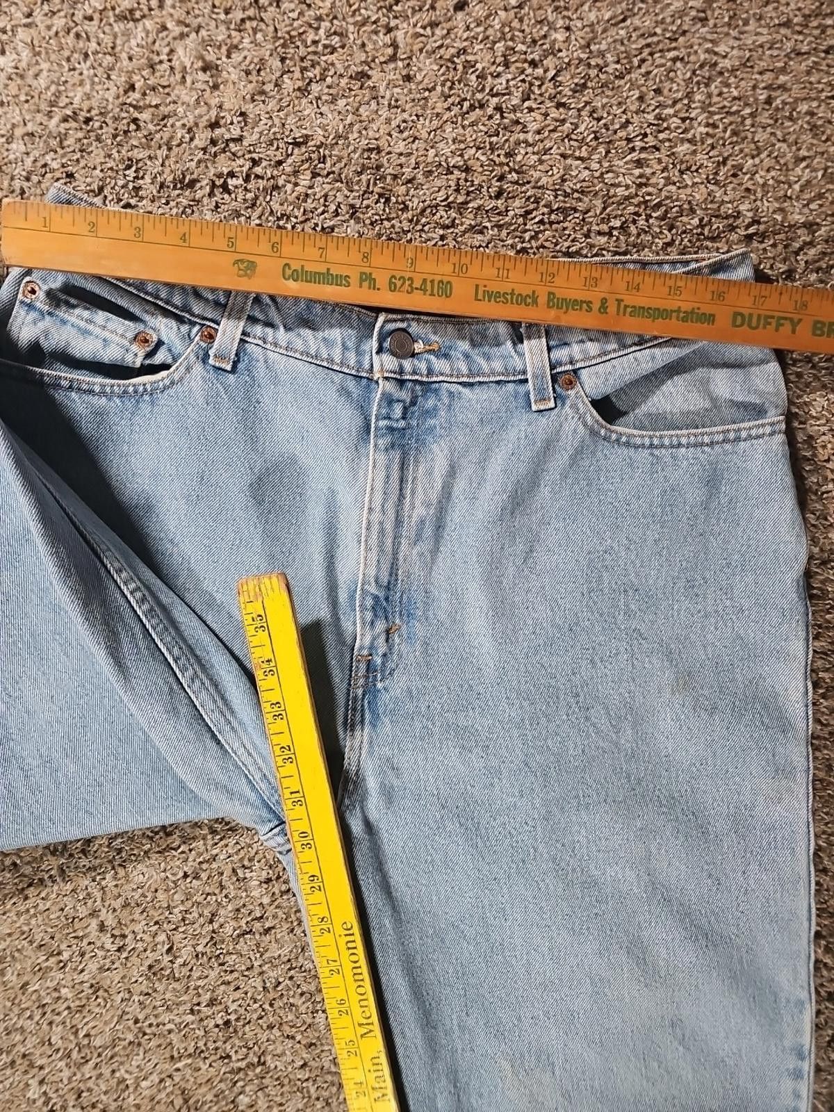 Levi's Levis 550 Relaxed Fit Tapered Leg Blue Jeans Size 38" / US 16 / IT 52 - 3 Thumbnail