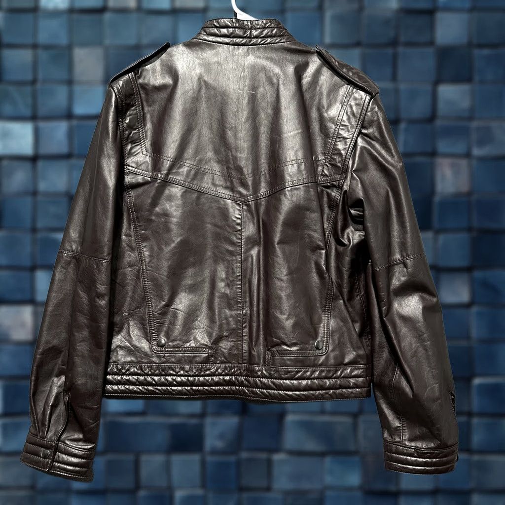 Adidas × Vintage Originals A-15 Brown Leather Jacket | Grailed
