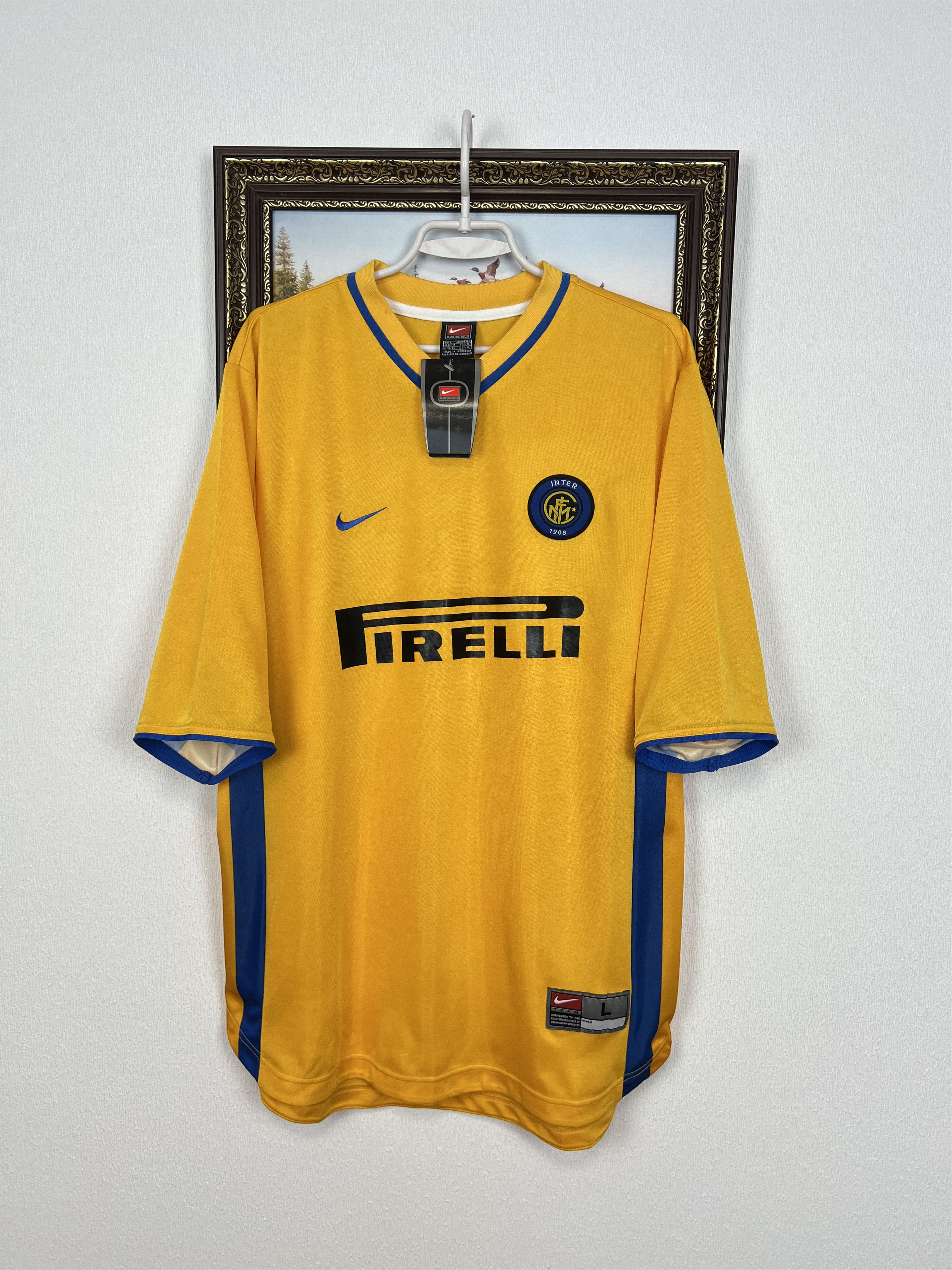 Nike Inter Milan football shirt 1999 Soccer Nike Maglia Tee Size US L / EU 52-54 / 3 - 1 Thumbnail