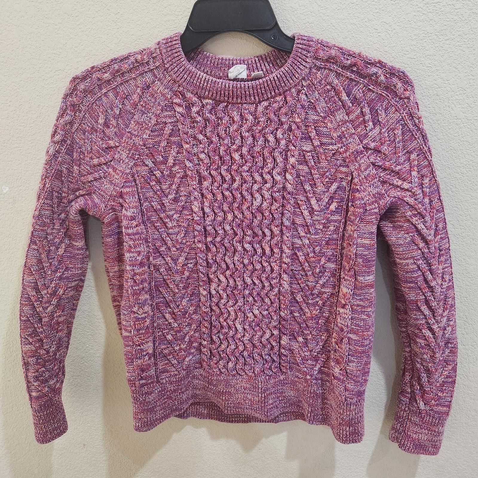 Gap Gap Women's Cable Knit sweater Pink Marbled cable crewneck Size M / US 6-8 / IT 42-44 - 1 Thumbnail