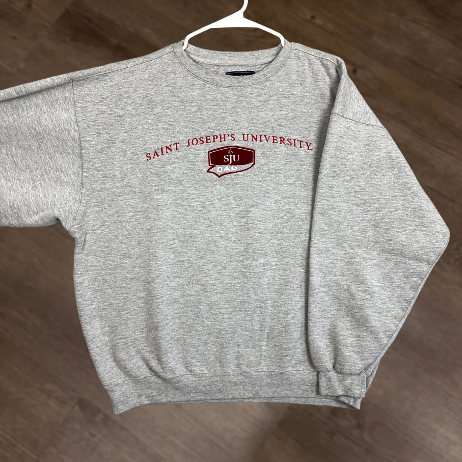 Jansport VINTAGE Saint Joseph's University Jansport Sweatshirt Crewneck Mens XL Gray Embroidered Logo Pullover Size US XL / EU 56 / 4 - 1 Thumbnail