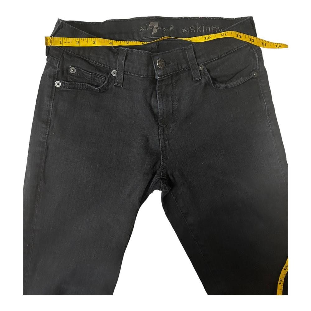 7 For All Mankind 7 For All Mankind l The Skinny Black Jeans Size 26 Size 26" / US 2 / IT 38 - 7 Thumbnail