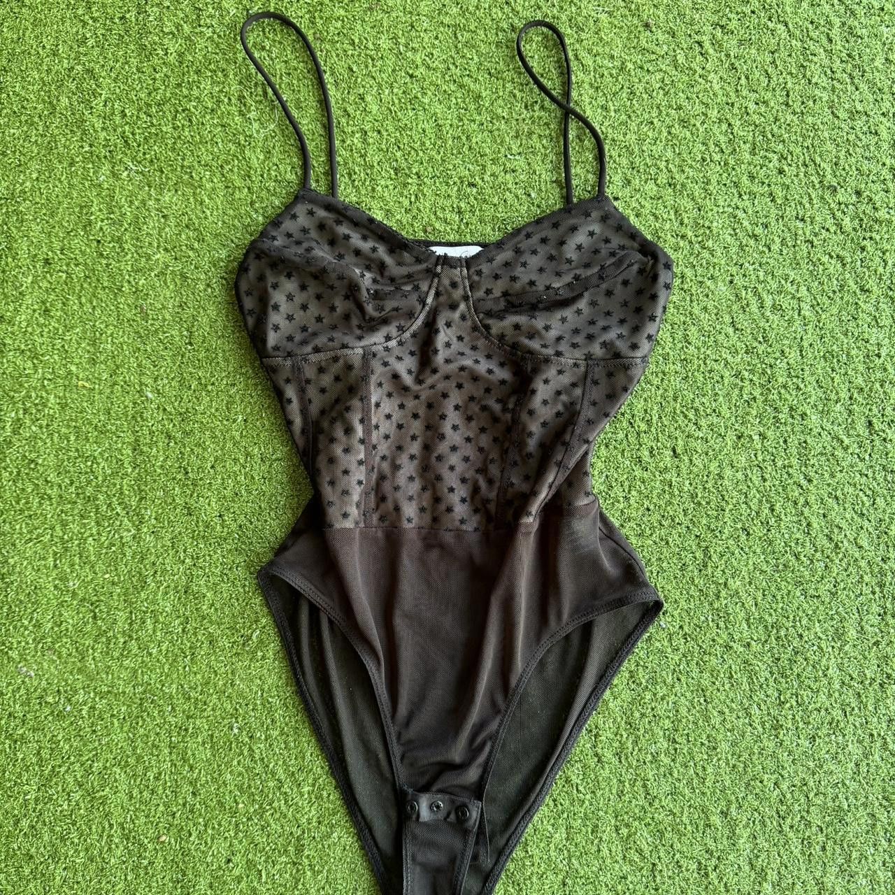Topshop Topshop Women's Black Bodysuit Size ONE SIZE - 1 Thumbnail