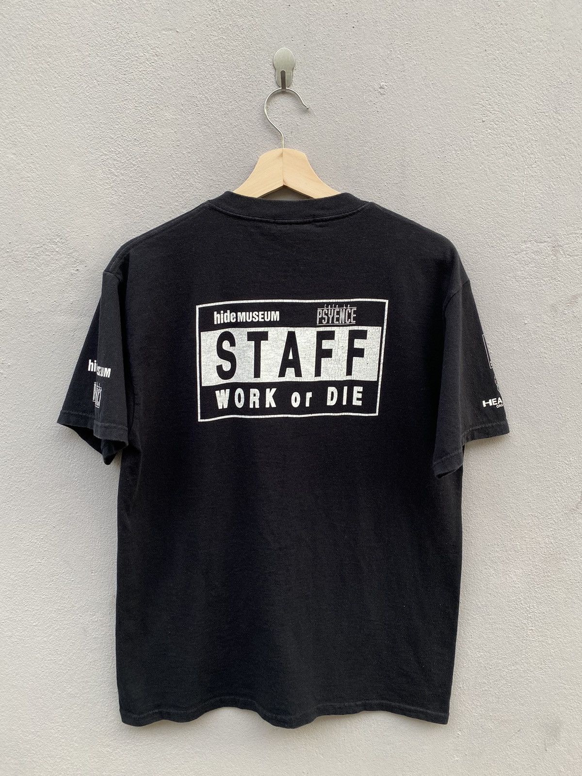 Japanese Brand × Vintage Vintage 90’s LEMONed “Work or Die” Backstage STAFF Tshirt Size US M / EU 48-50 / 2 - 2 Thumbnail