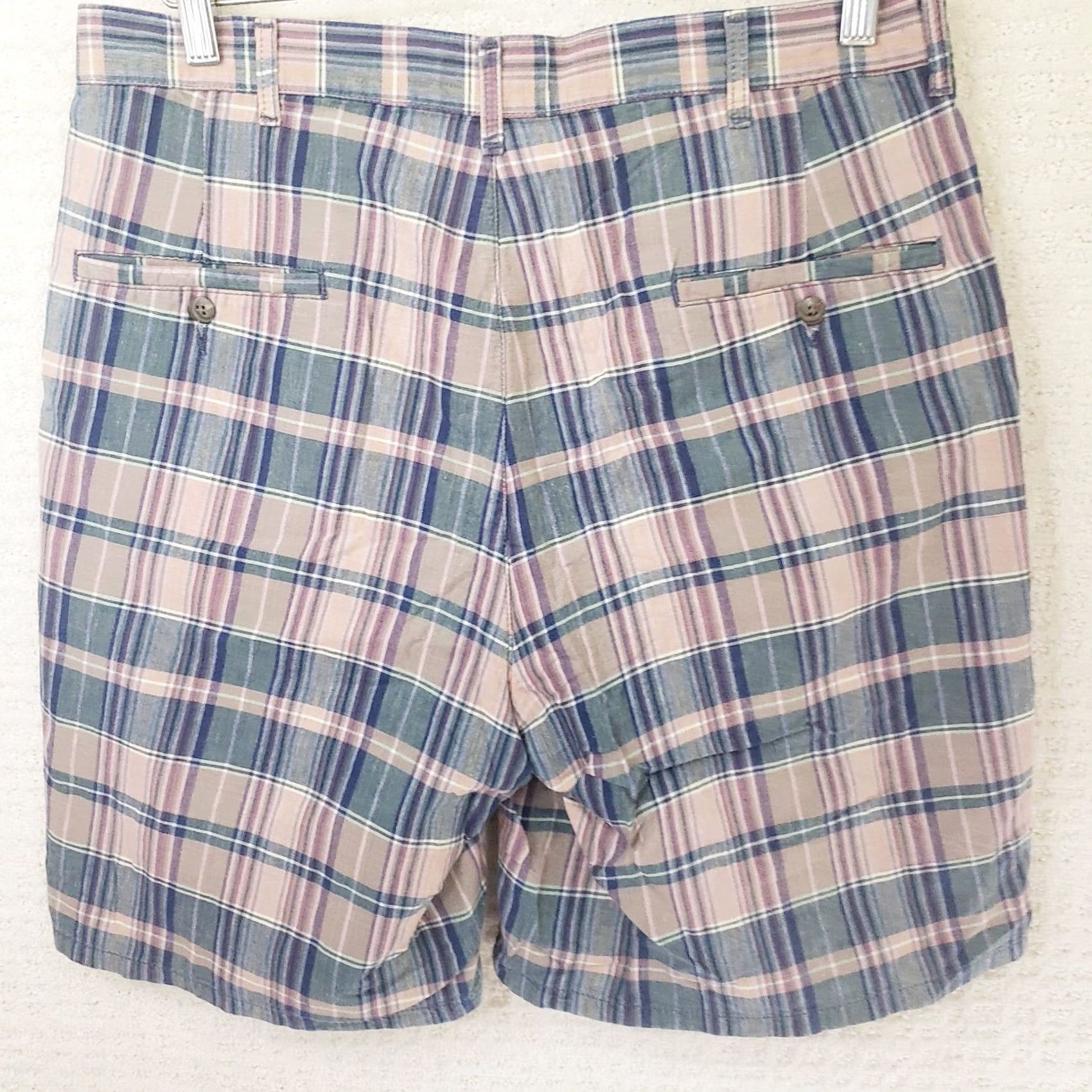 Polo Ralph Lauren Polo Ralph Lauren Madras Plaid Shorts Bermuda 34 Men Multicolor Plaid Cotton Slim Fit Belt Loops Pockets Shirt Casual Summer Spring Fall Mens Size US S / EU 44-46 / 1 - 5 Thumbnail