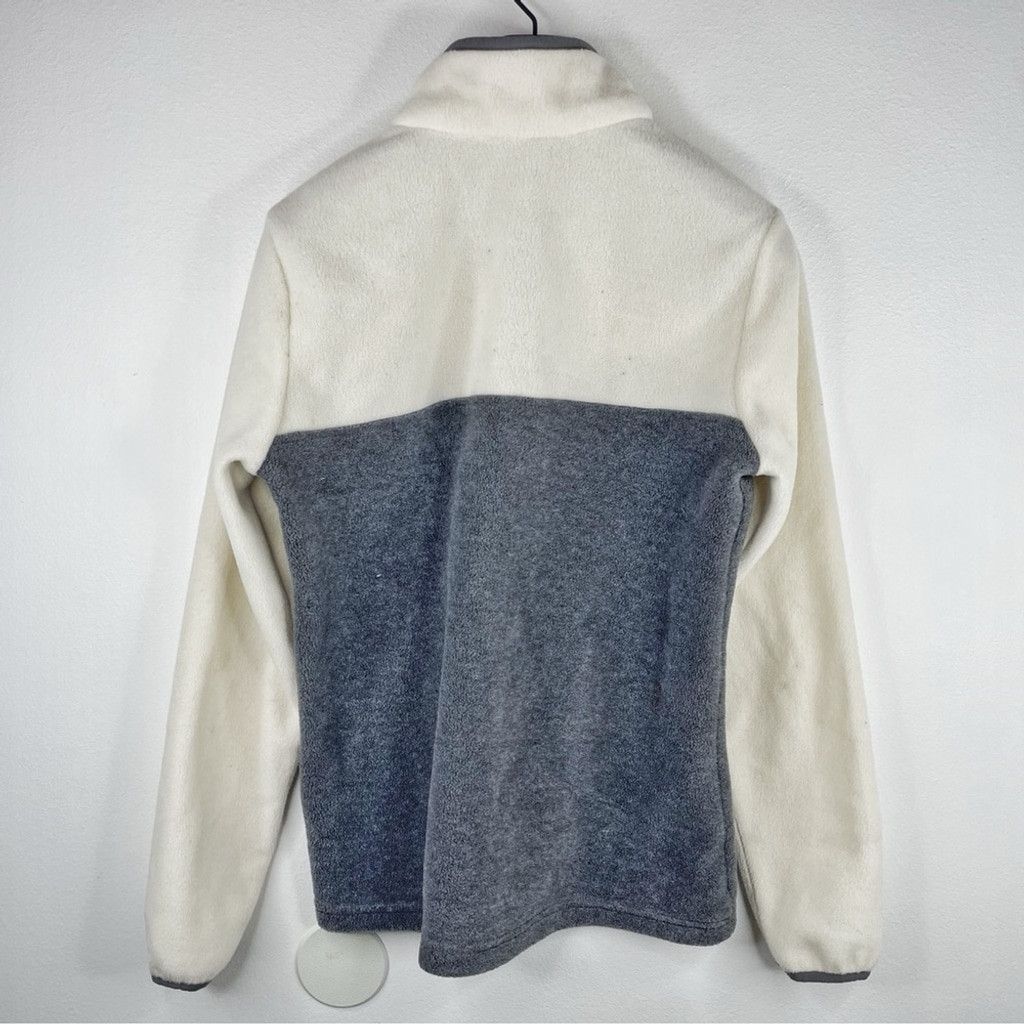 Columbia COLUMBIA Women's Cream and Grey Fleece Pullover, 1/4 Zip M Size M / US 6-8 / IT 42-44 - 3 Thumbnail