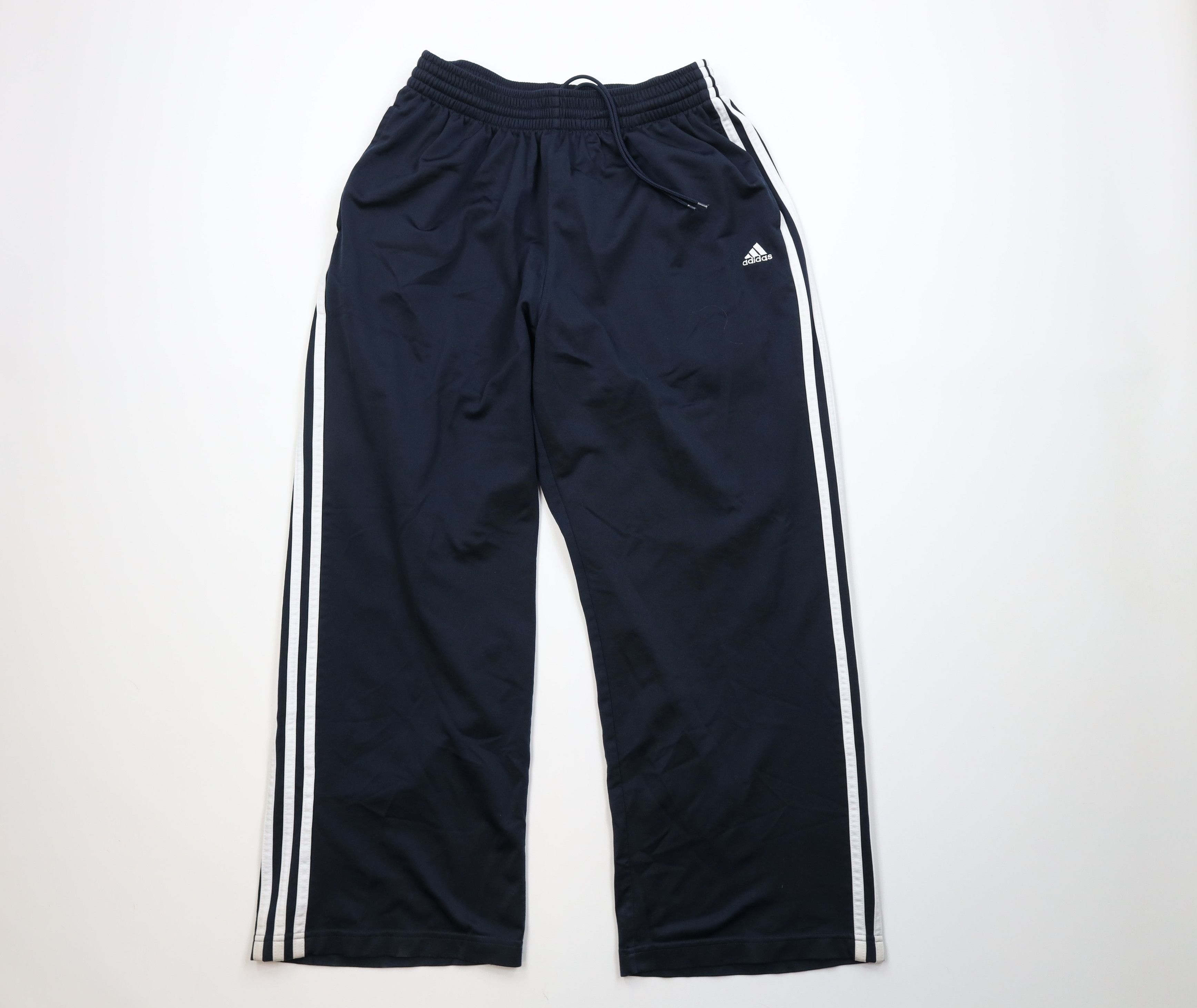 Adidas Vintage Y2K Adidas Wide Leg Sweatpants Pants Navy Blue Size US 36 / EU 52 - 1 Thumbnail