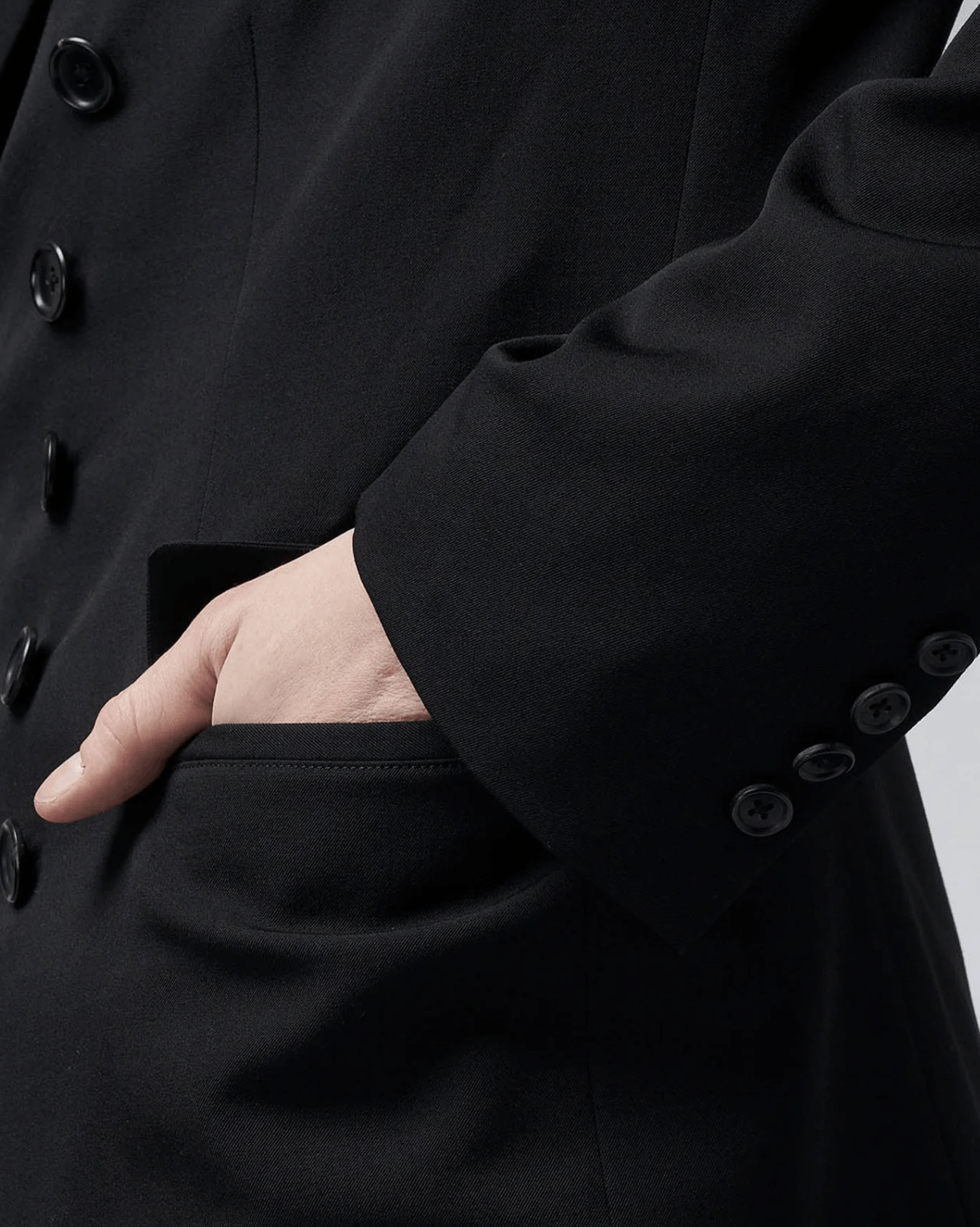 Yohji Yamamoto Yohji Yamamoto Pour Homme 10BUTTON DOUBLE BREASTED JACKET Size US M / EU 48-50 / 2 - 7 Thumbnail