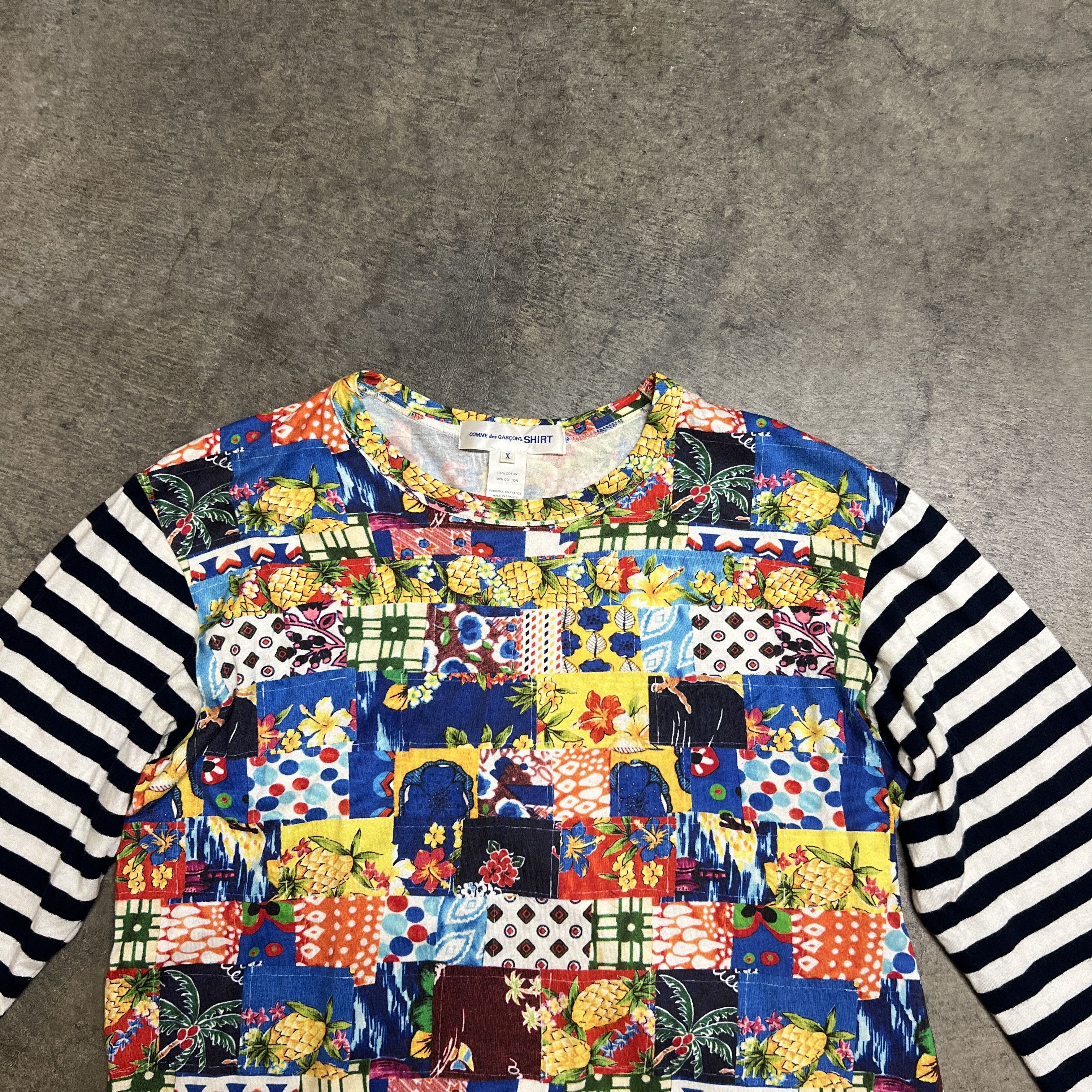 Comme des Garcons × Comme des Garcons SHIRT Comme des Garçons Shirt Patchwork Longsleeve Size US M / EU 48-50 / 2 - 6 Thumbnail