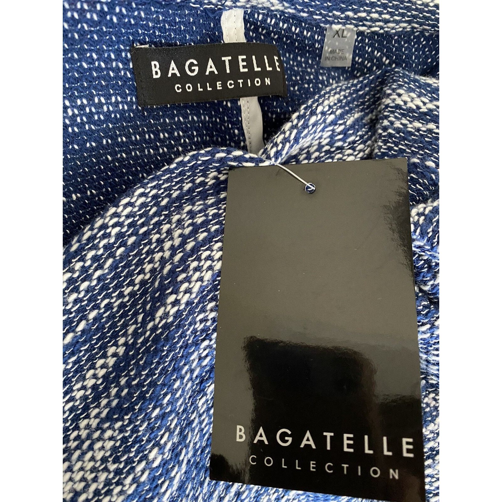 BUGATCHI BAGATELLE Tweed Open-front Jacket In Blue size XL A003058 Size XL / US 12-14 / IT 48-50 - 6 Thumbnail