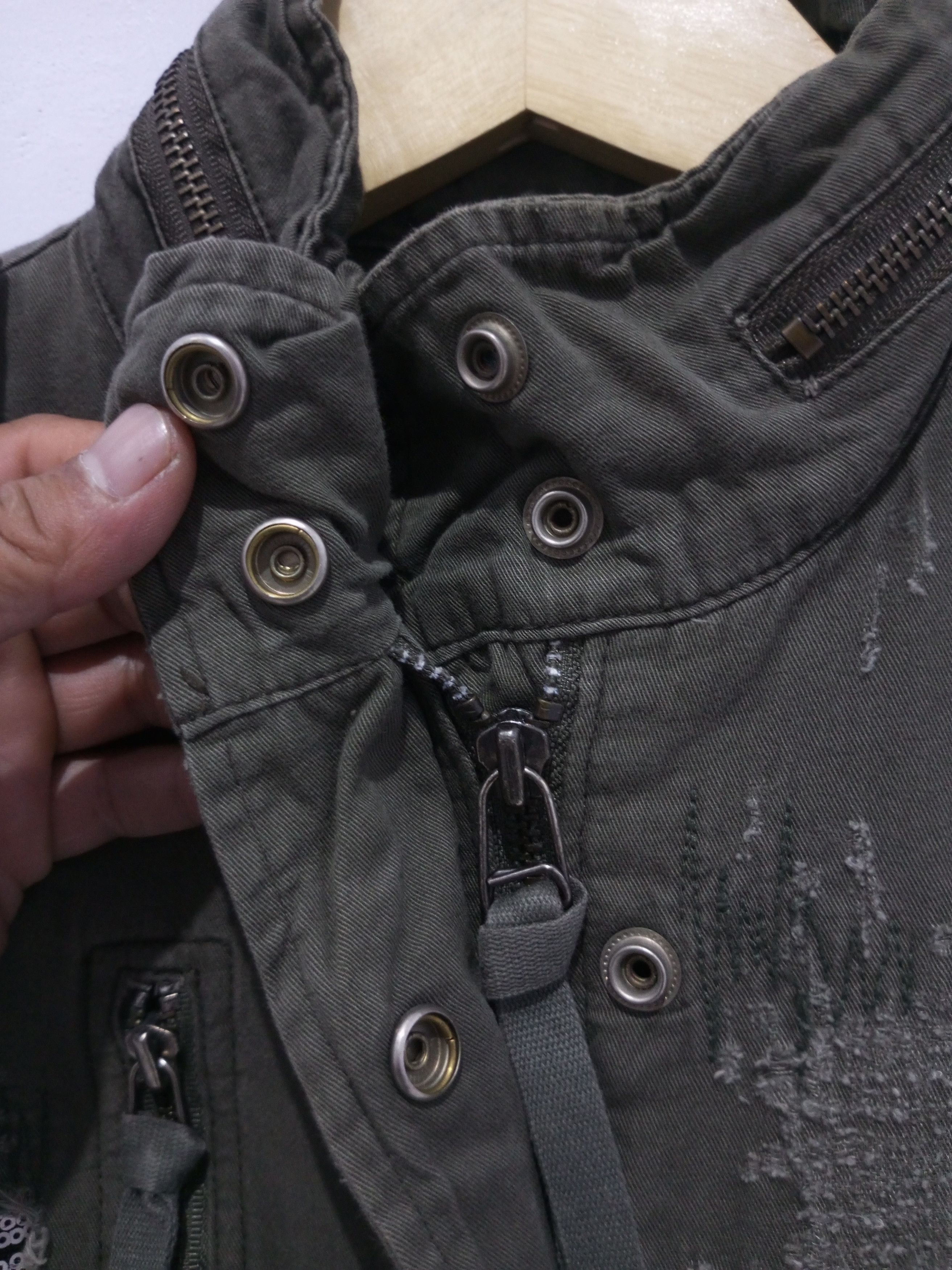Other Japanese brand blue wash distressed jacket Size US S / EU 44-46 / 1 - 8 Thumbnail