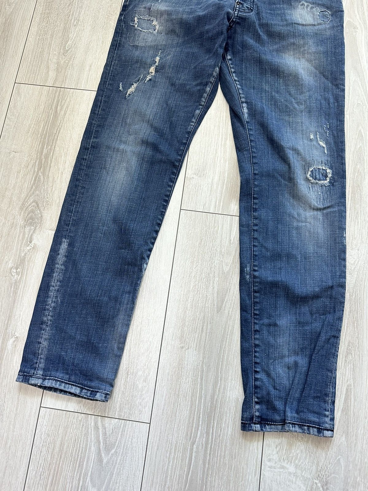 Dsquared2 Dsquared2 Distressed Vintage Denim Jeans Pants (A032) Size US 34 / EU 50 - 6 Thumbnail